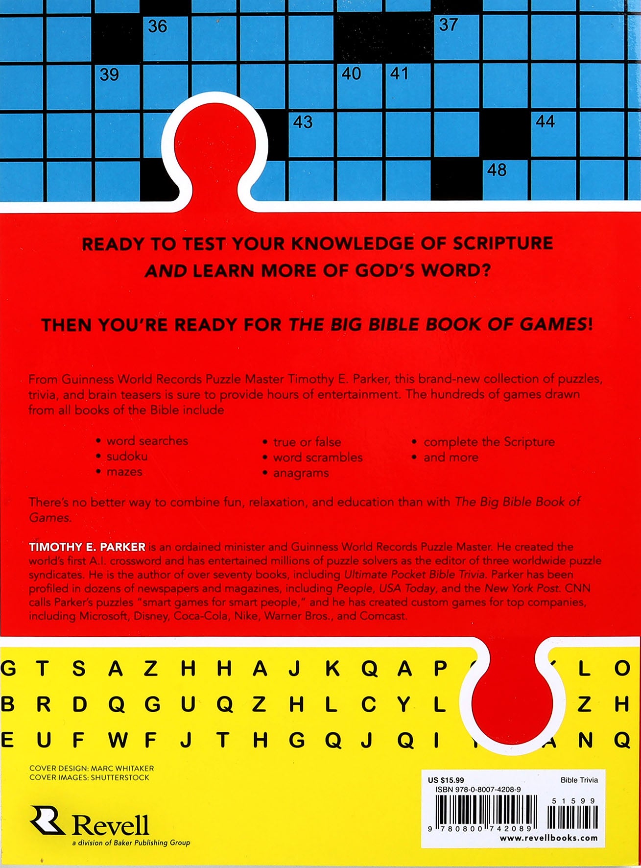 The Big Bible Book of Games: Fun and Challenging Puzzles, Trivia, and Brain Teasers