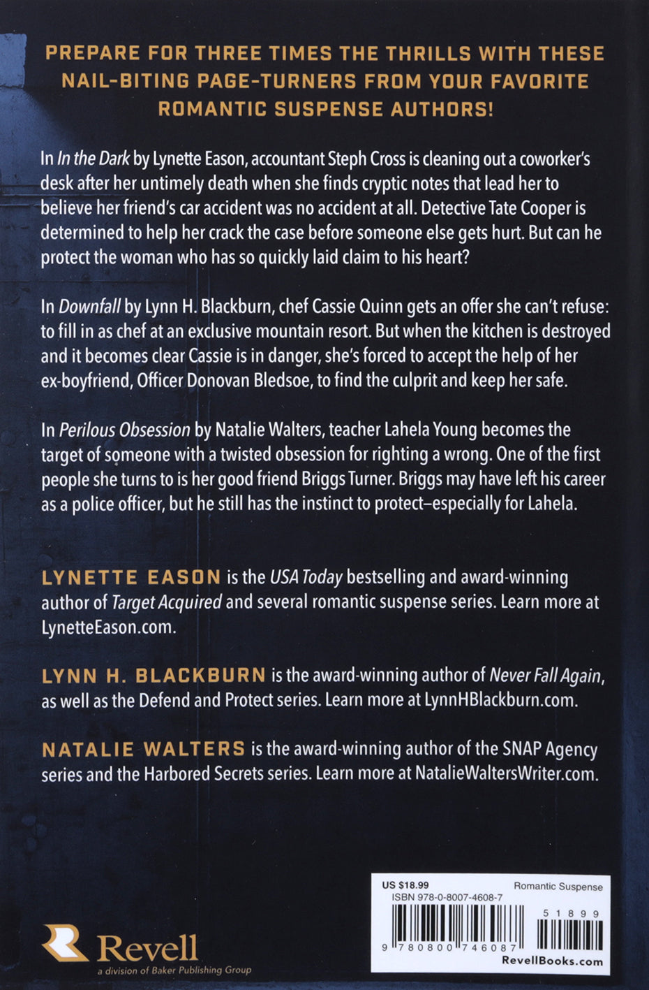 Cornered: Three Romantic Suspense Novellas