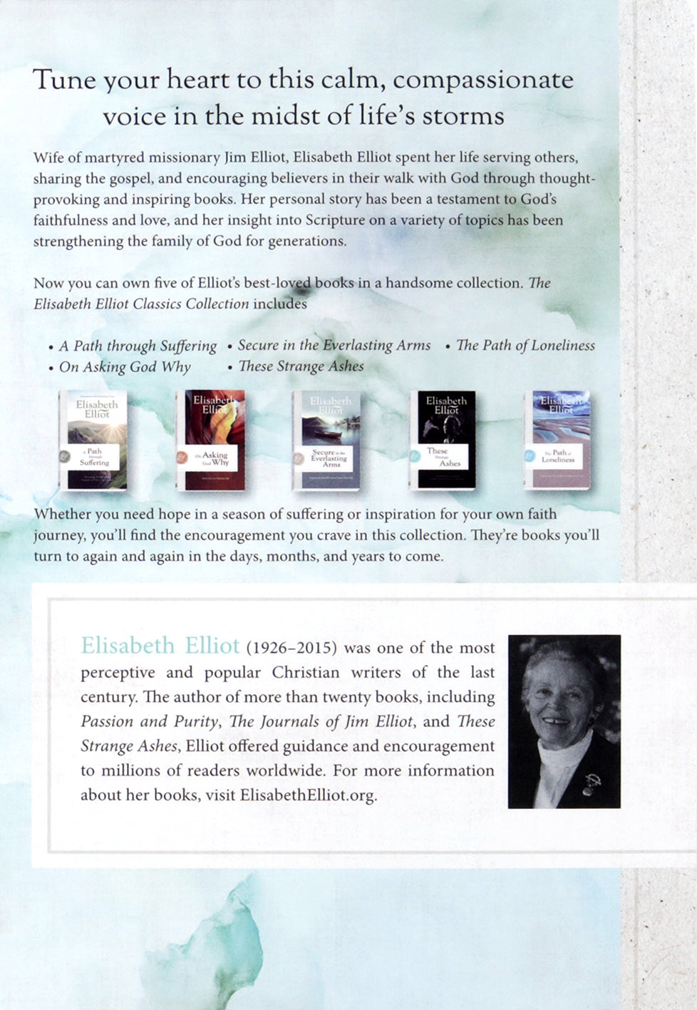 The Elisabeth Elliot Classics Collection: Five Essential Volumes