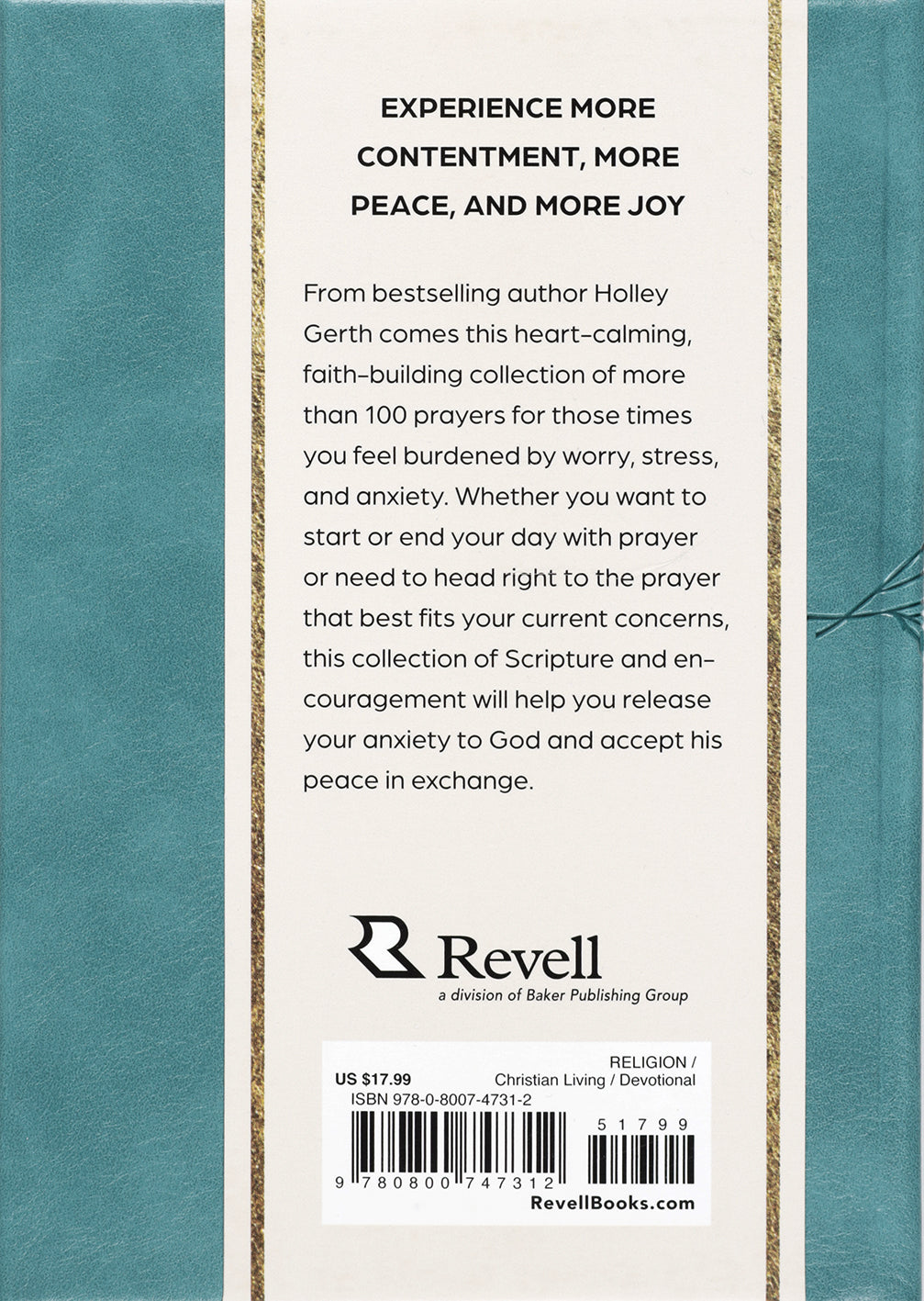 Prayers for Peace of Mind: Scripture and Encouragement for Days of Anxiety, Worry, and Stress
