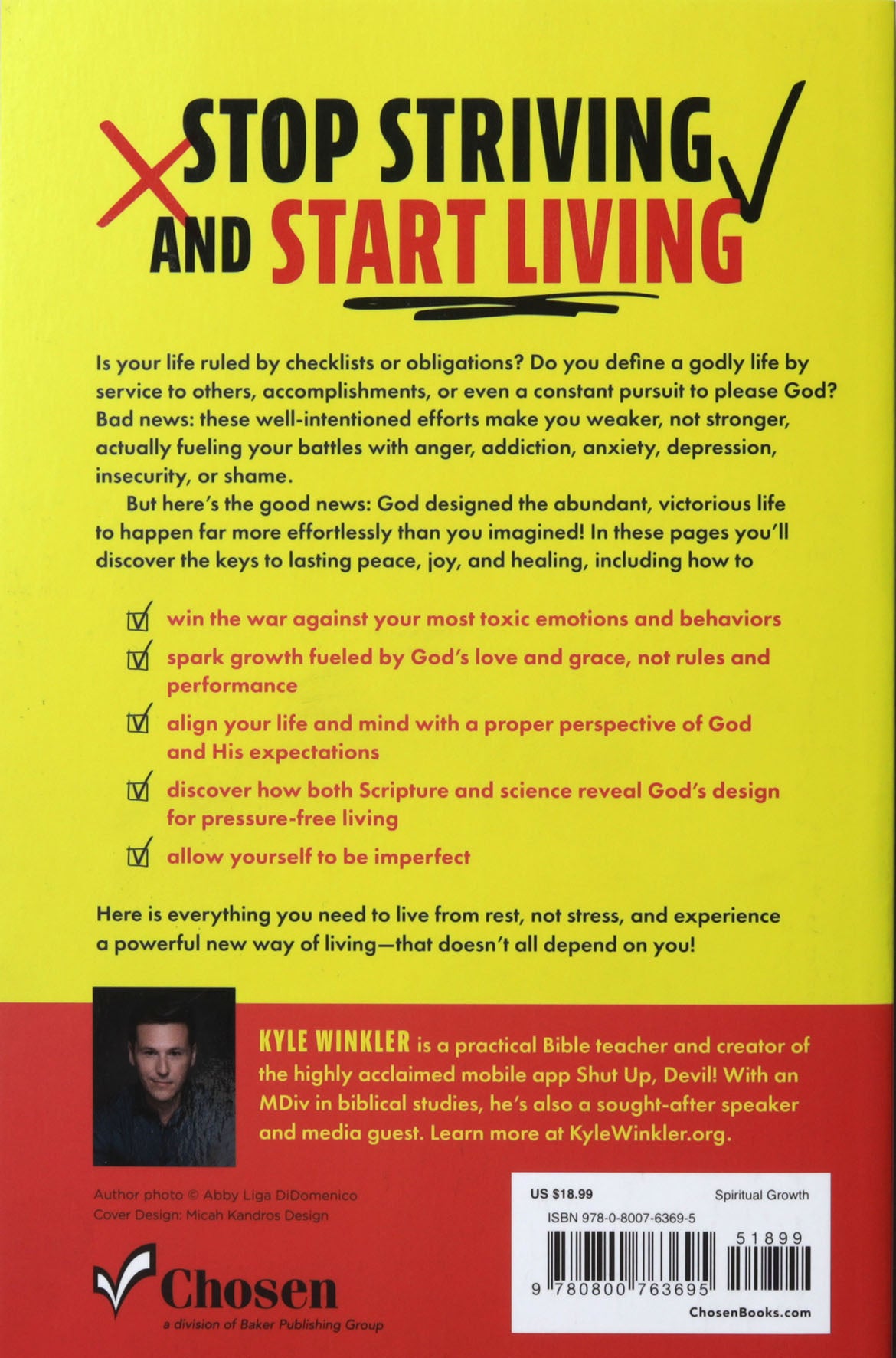 Permission to Be Imperfect: How to Strive Less, Stress Less, Sin Less
