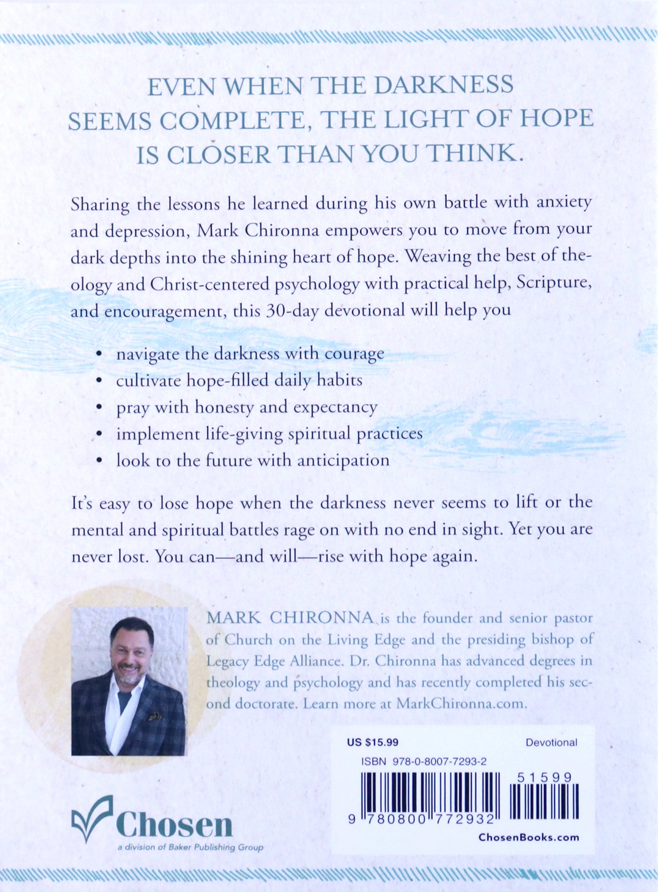 Rising with Hope: A 30-Day Devotional for Overcoming Anxiety and Depression