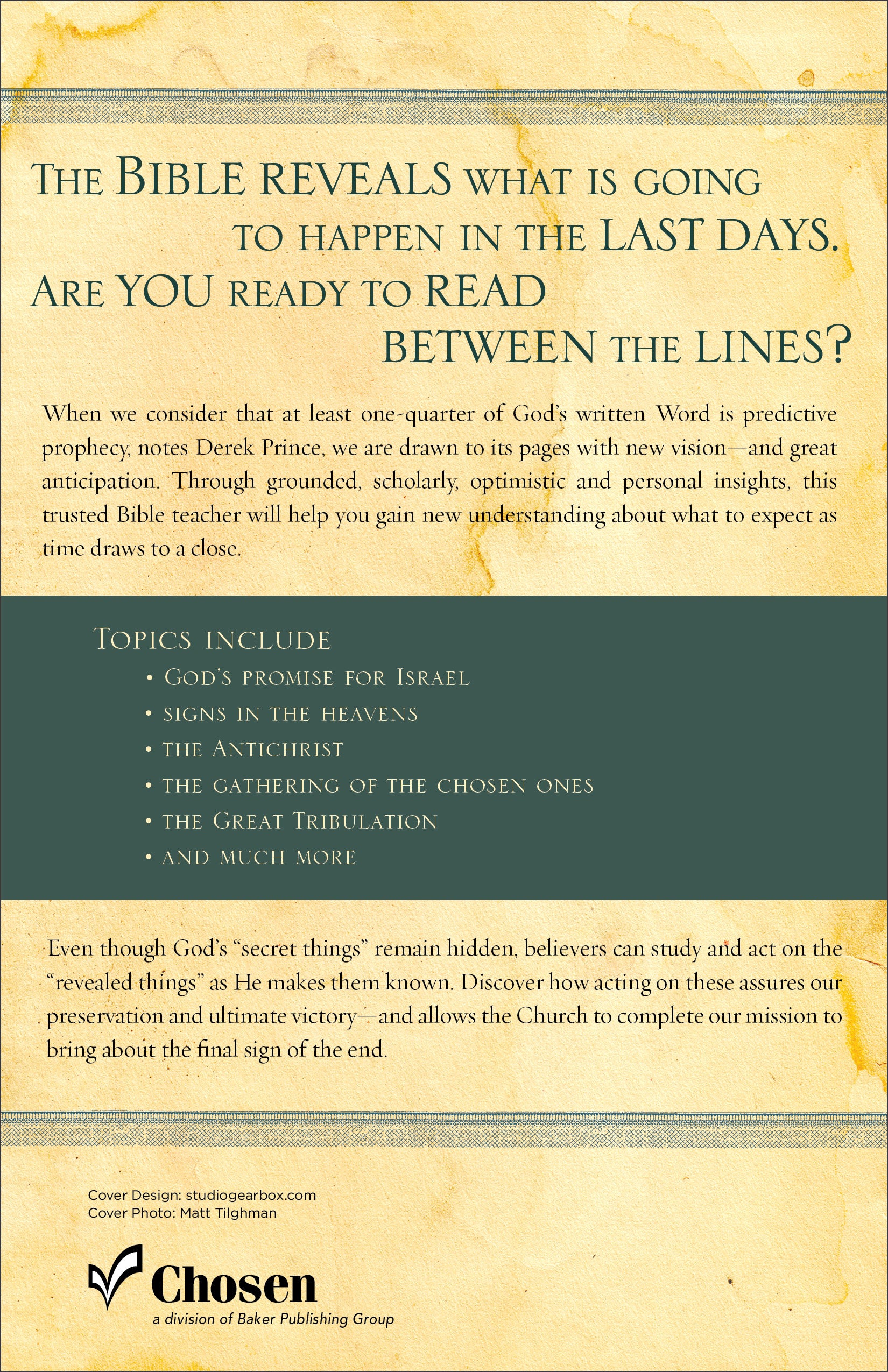 Prophetic Guide to the Endtimes: Facing the Future Without Fear