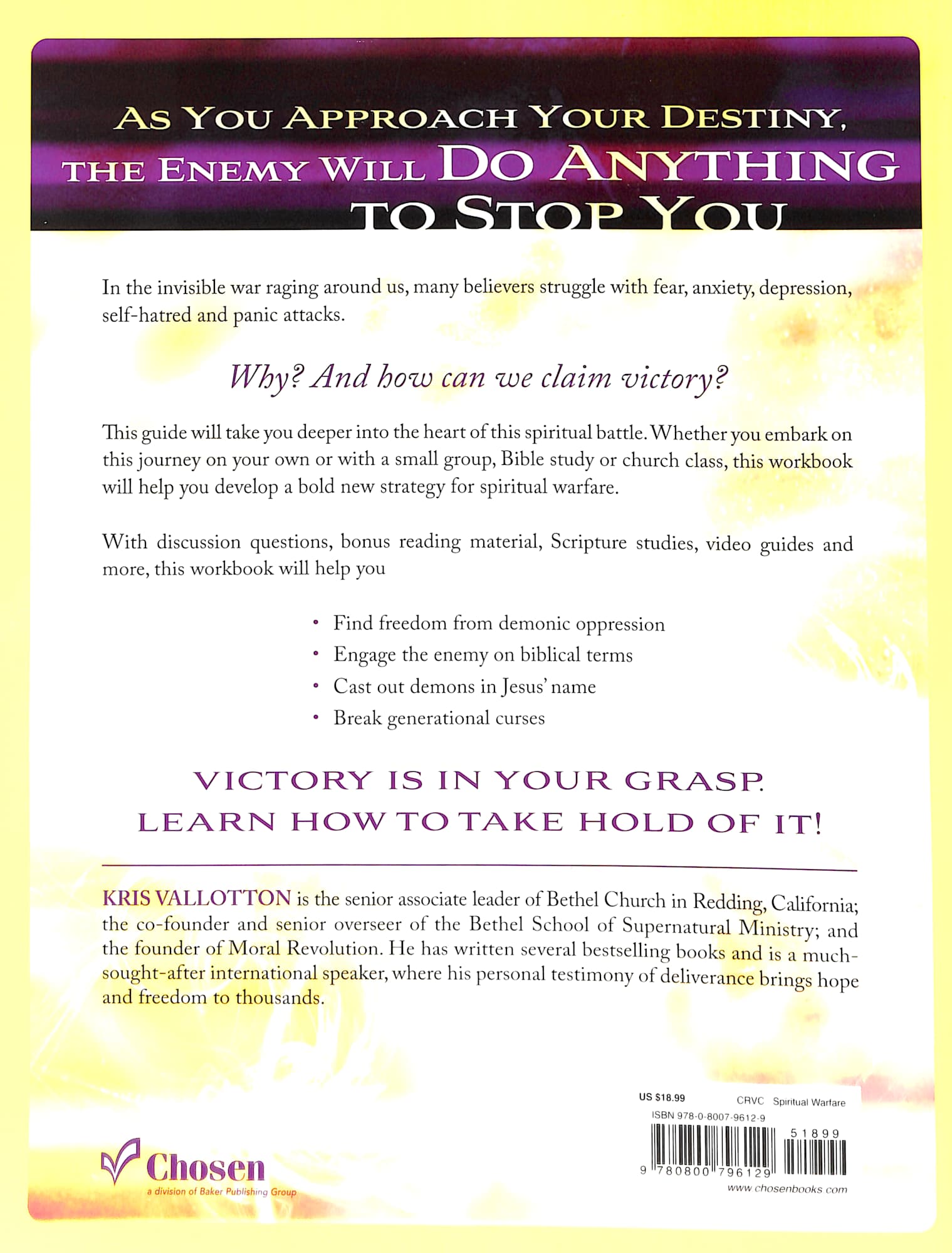 Spirit Wars (Workbook): Winning the Invisible Battle Against Sin and the Enemy