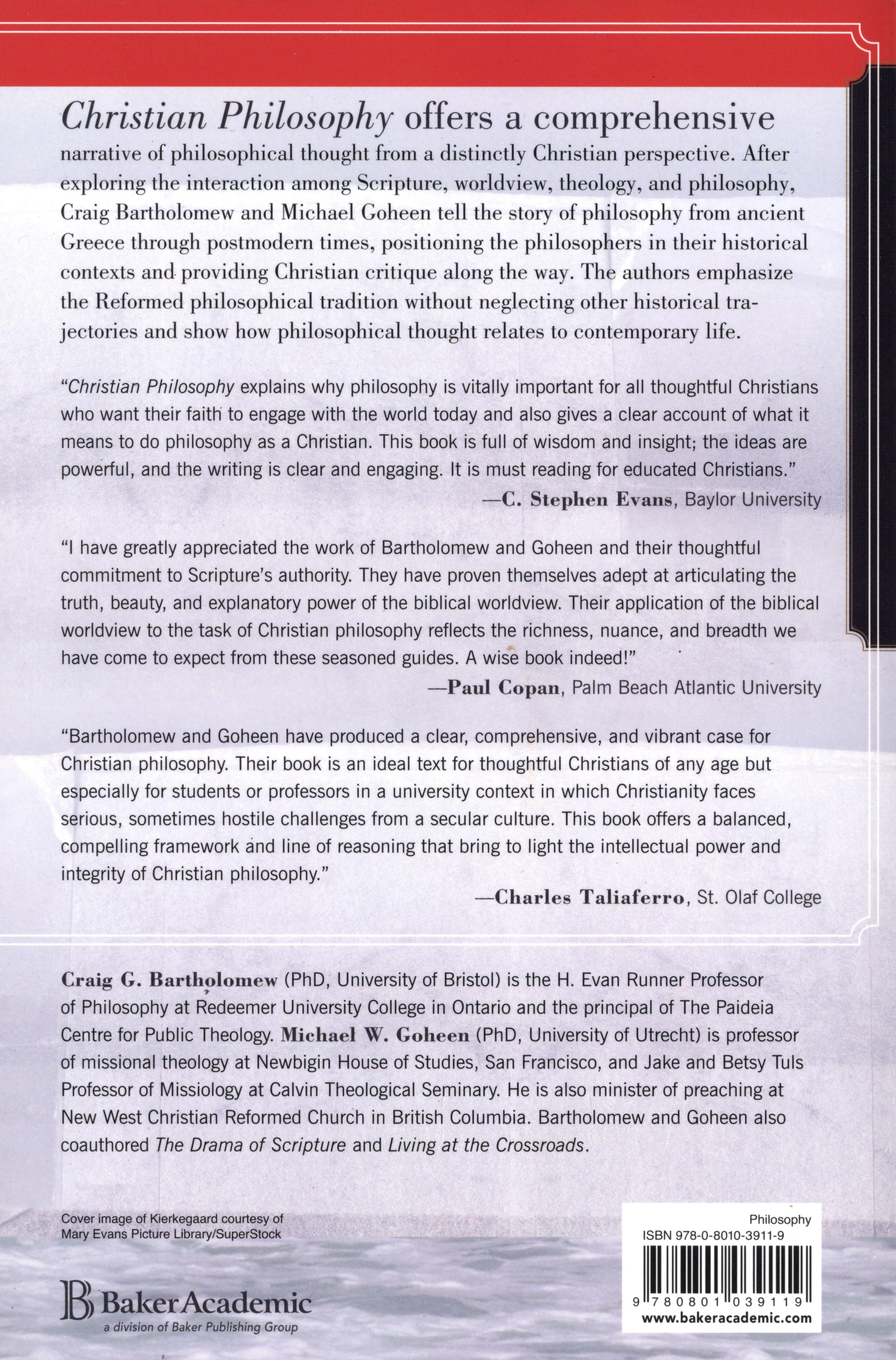 Christian Philosophy: A Systematic and Narrative Introduction