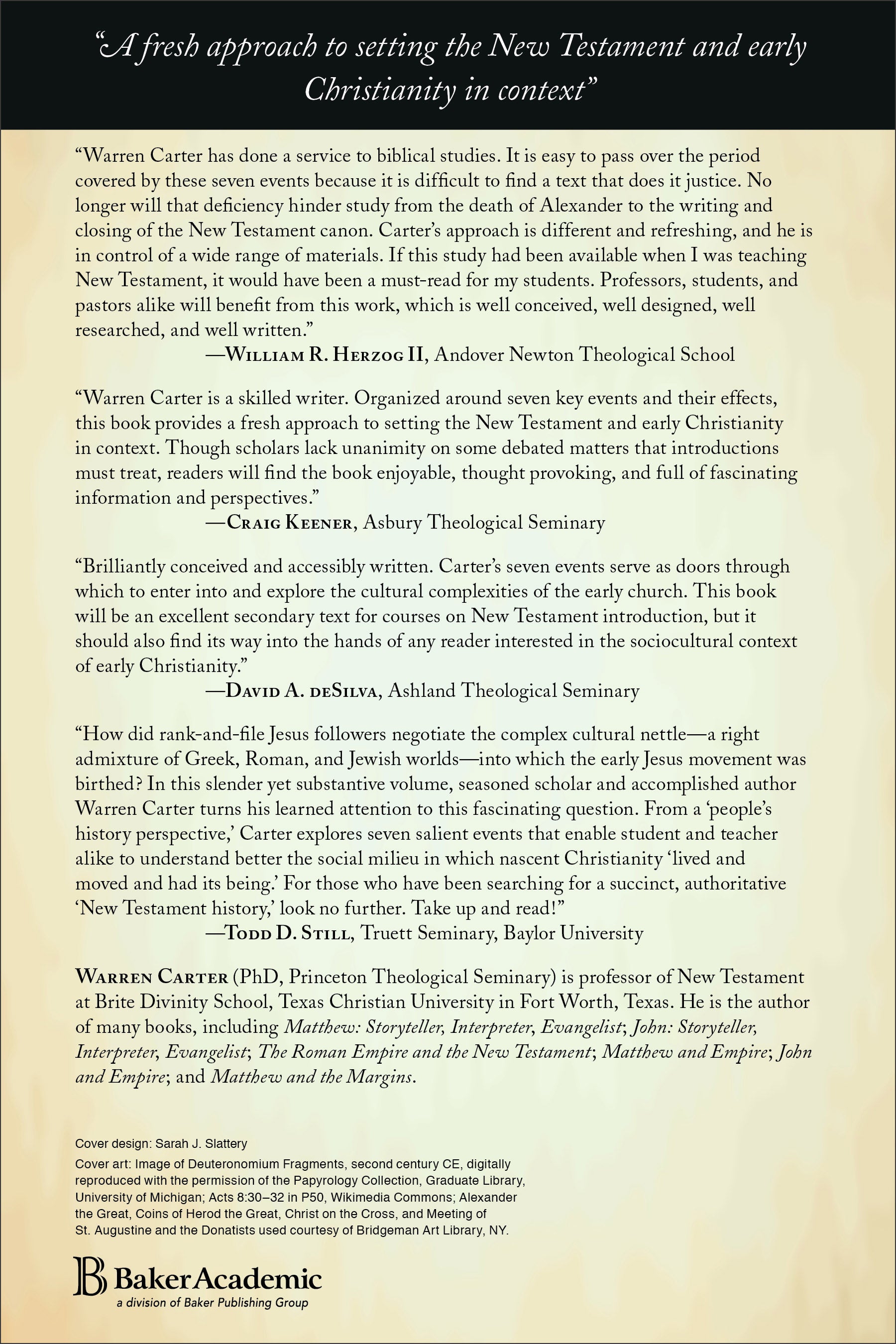 Seven Events That Shaped the New Testament World
