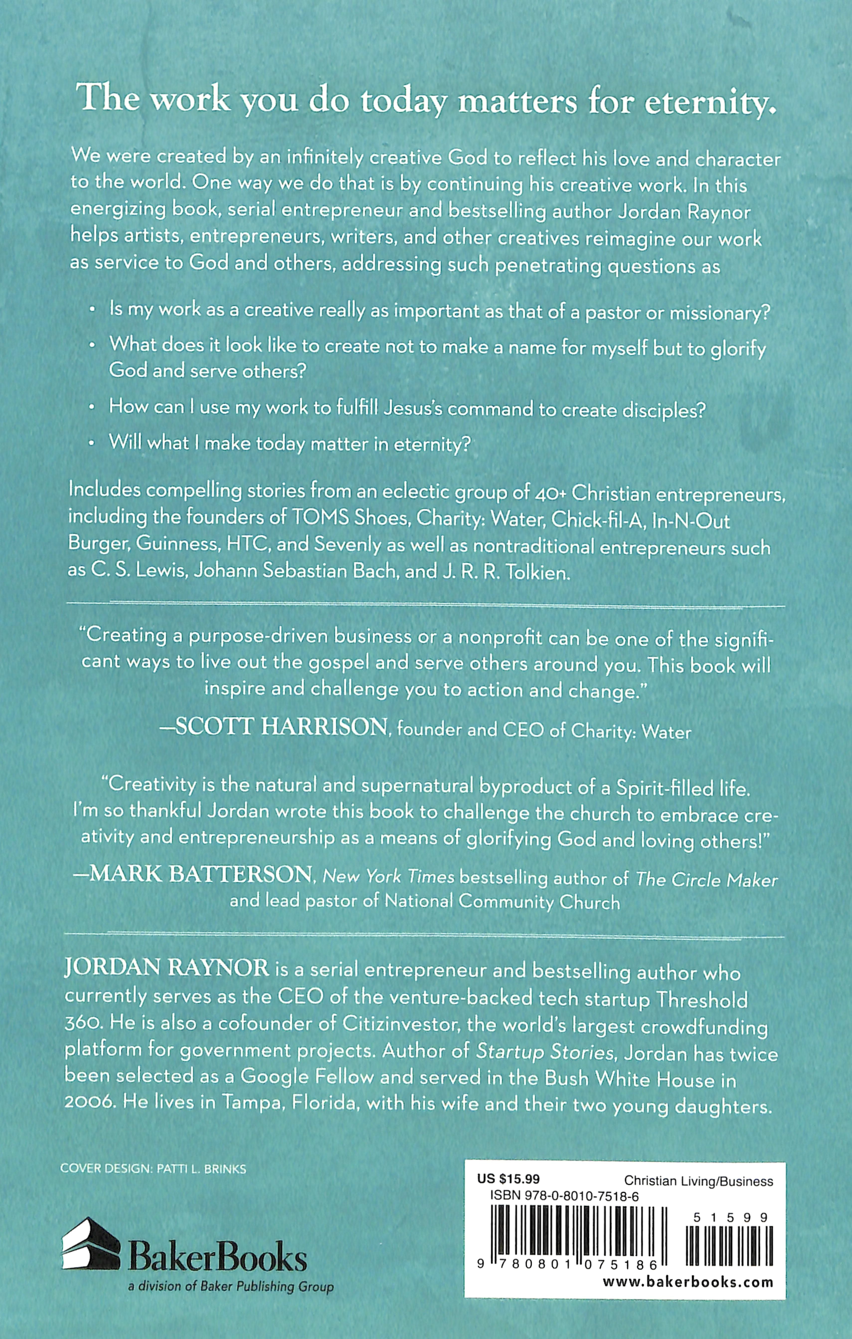 Called to Create: A Biblical Invitation to Create, Innovate, and Risk