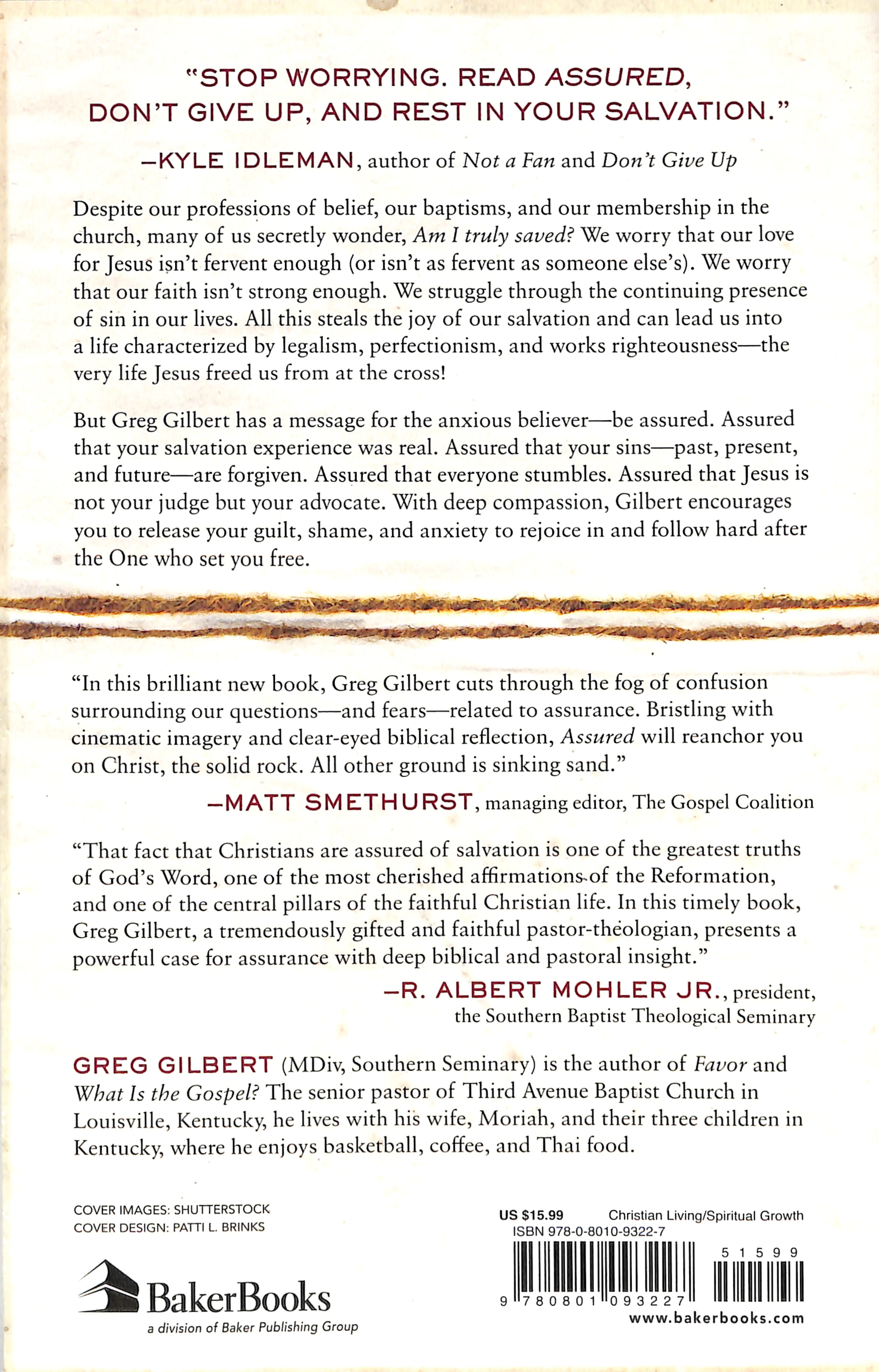 Assured: Discover Grace, Let Go of Guilt and Rest in Your Salvation