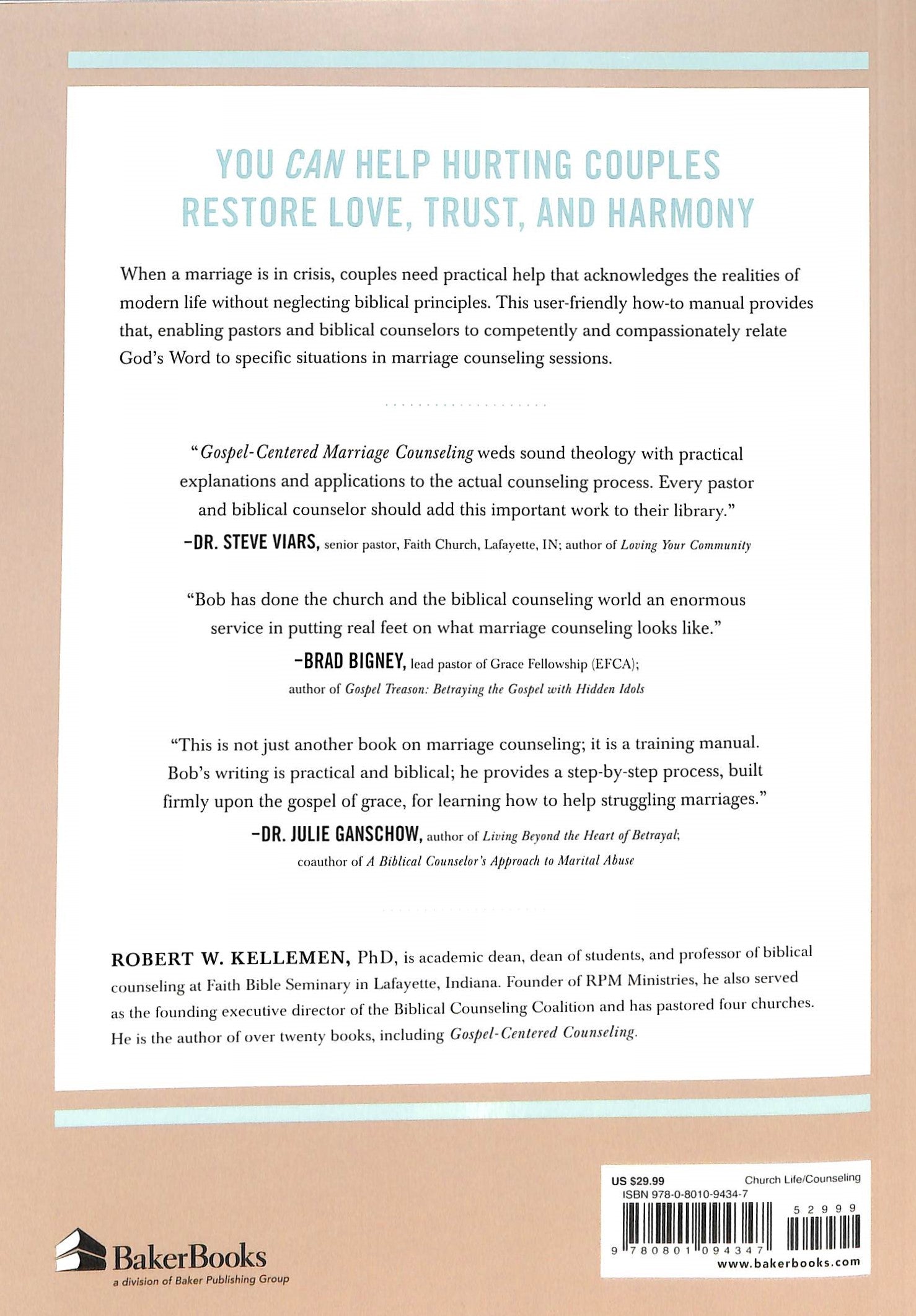 Gospel-Centered Marriage Counseling: An Equipping Guide For Pastors and Counselors