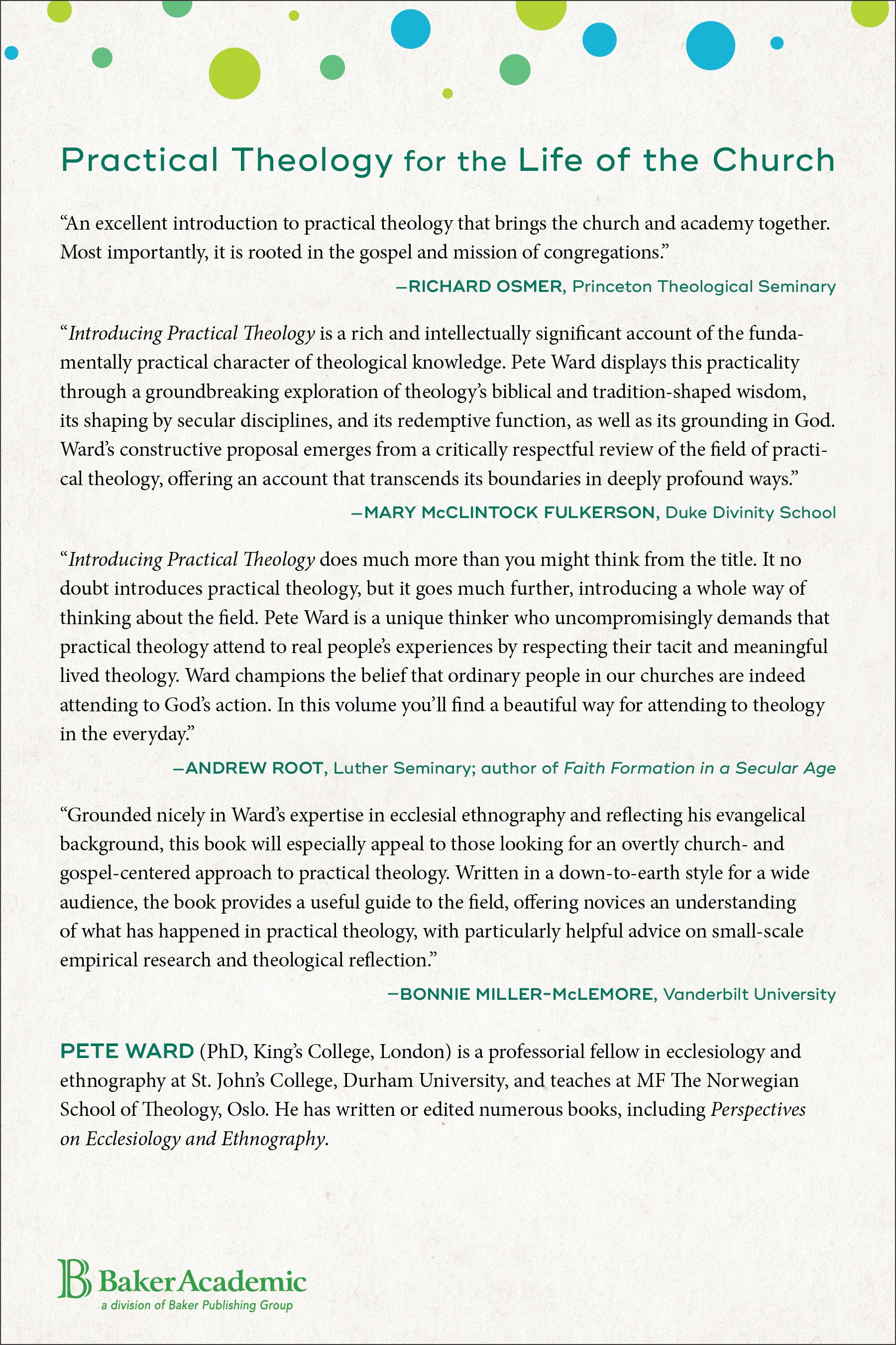 Introducing Practical Theology: Mission, Ministry, and the Life of the Church