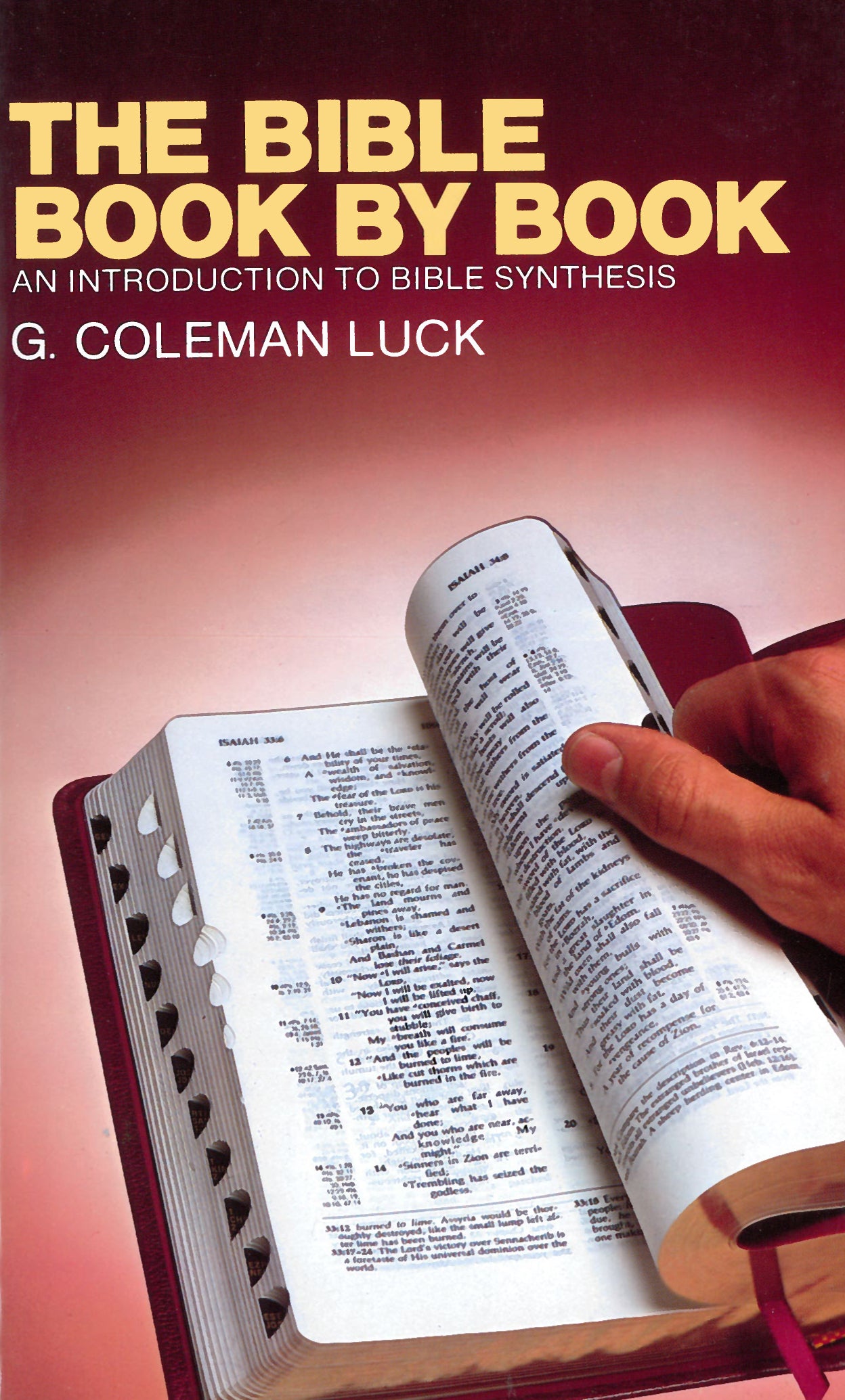 The Bible Book By Book