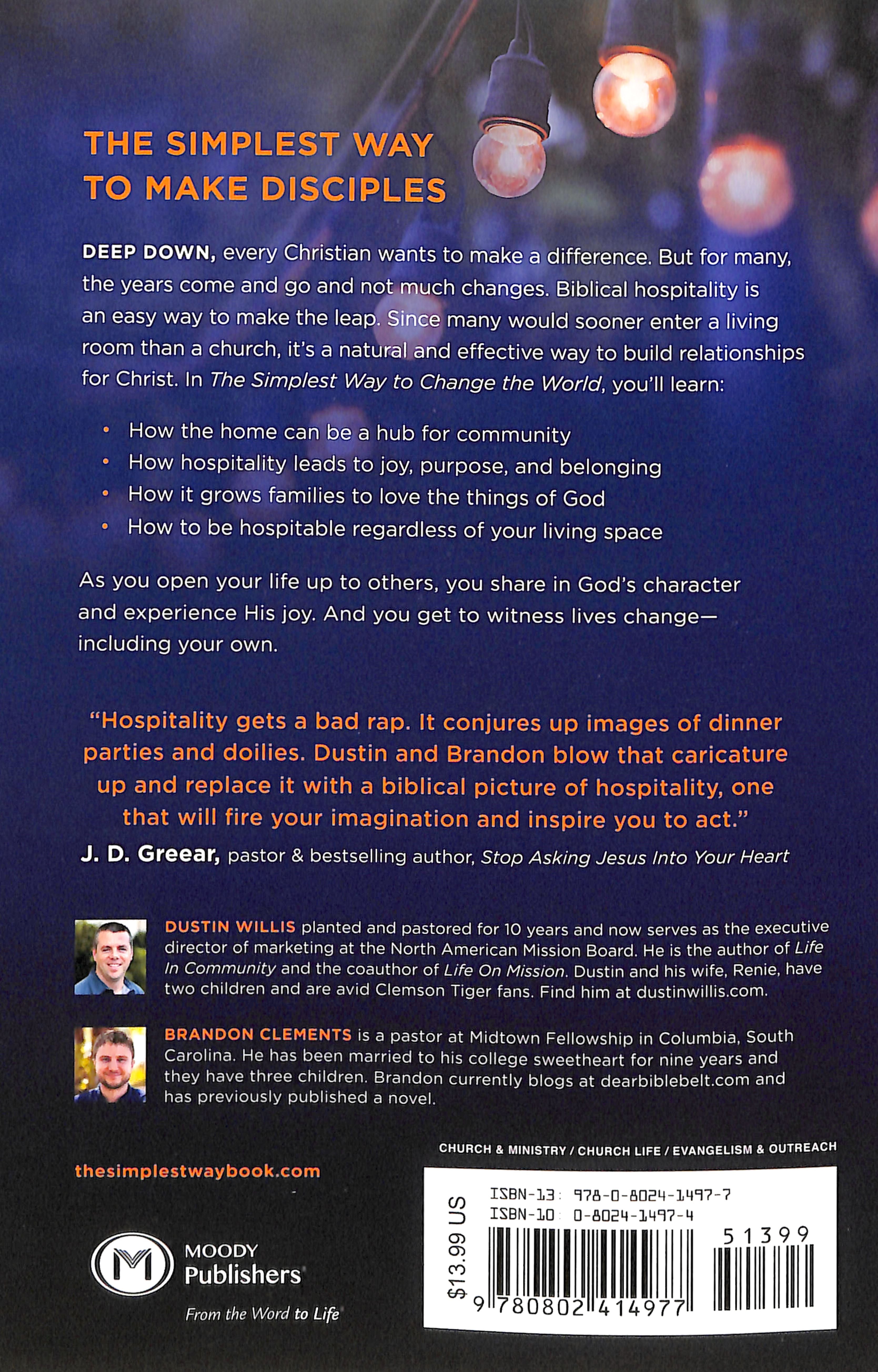 The Simplest Way to Change the World: Biblical Hospitality as a Way of Life