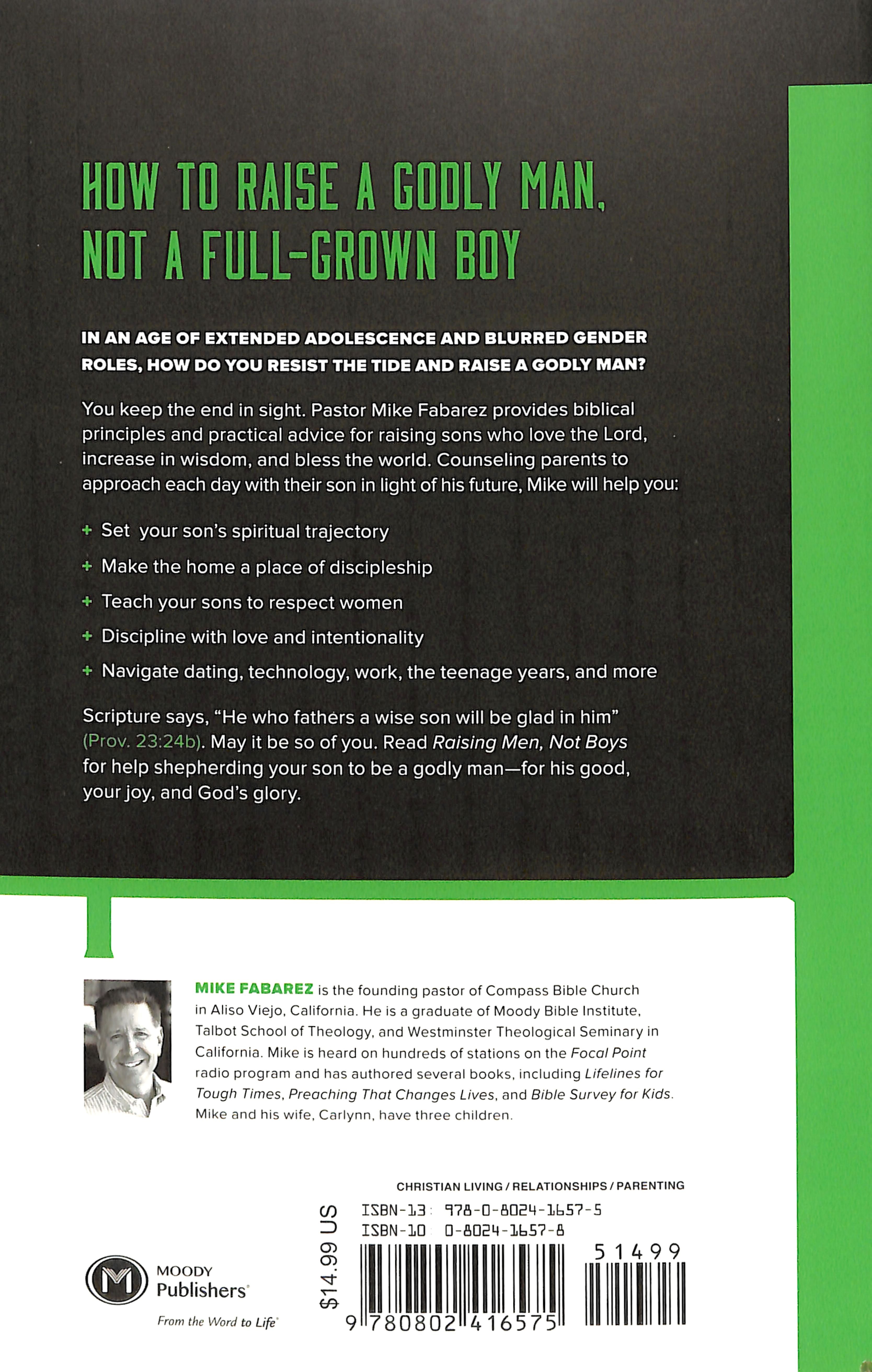 Raising Men, Not Boys: Shepherding Your Sons to Be Men of God