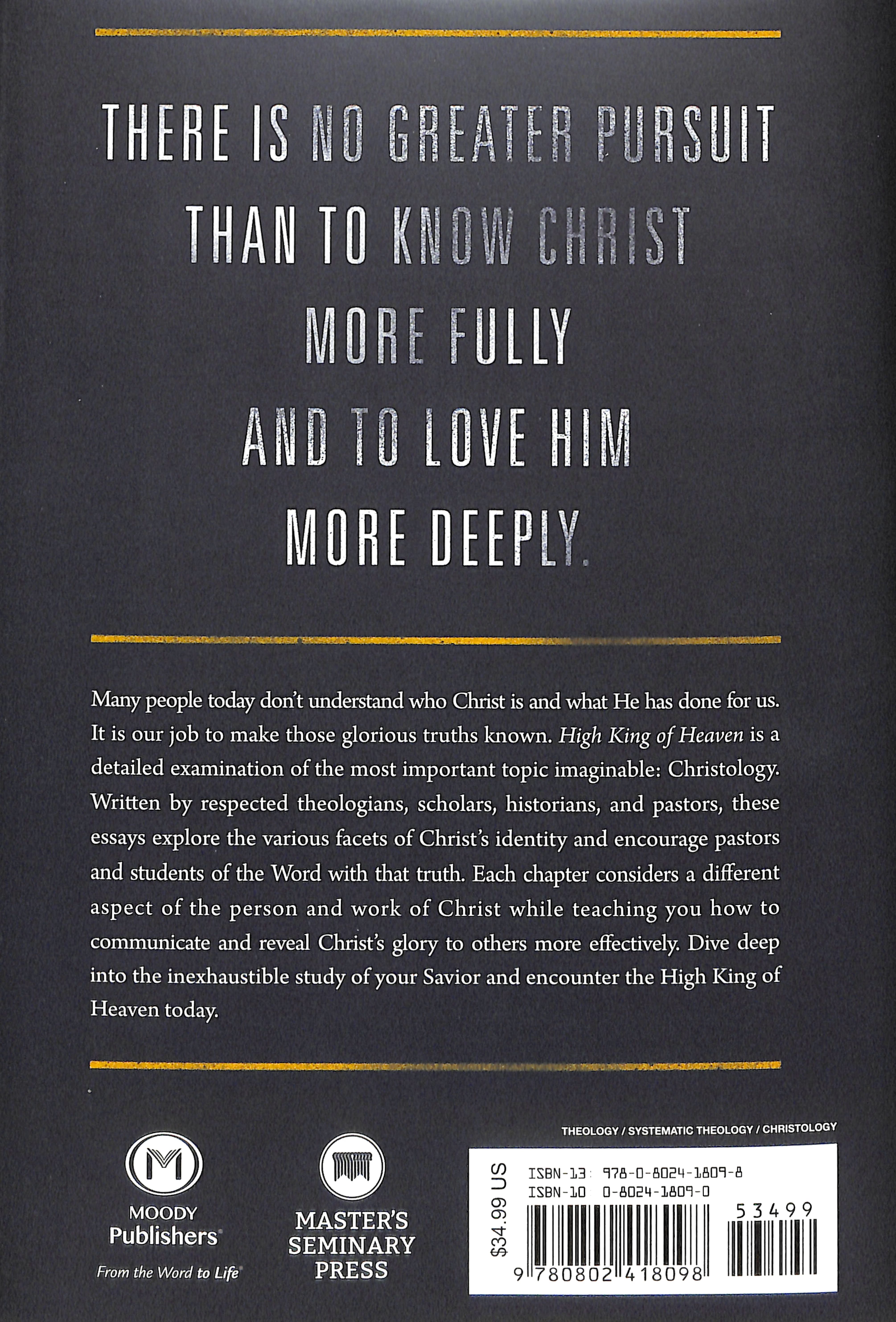 High King of Heaven: Theological and Pastoral Perspectives on the Person and Work of Jesus