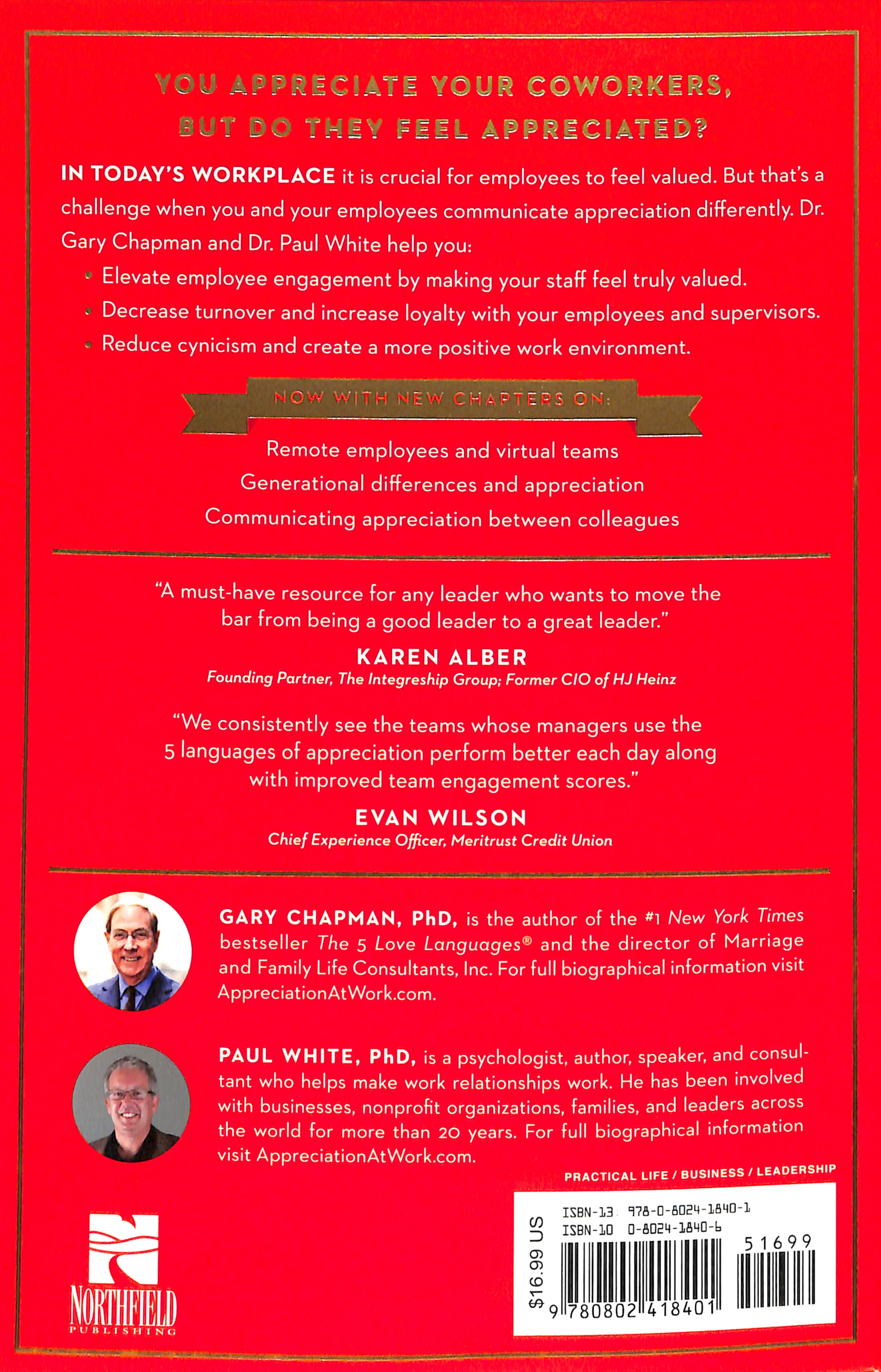 The 5 Languages of Appreciation in the Workplace: Empowering Organizations By Encouraging People