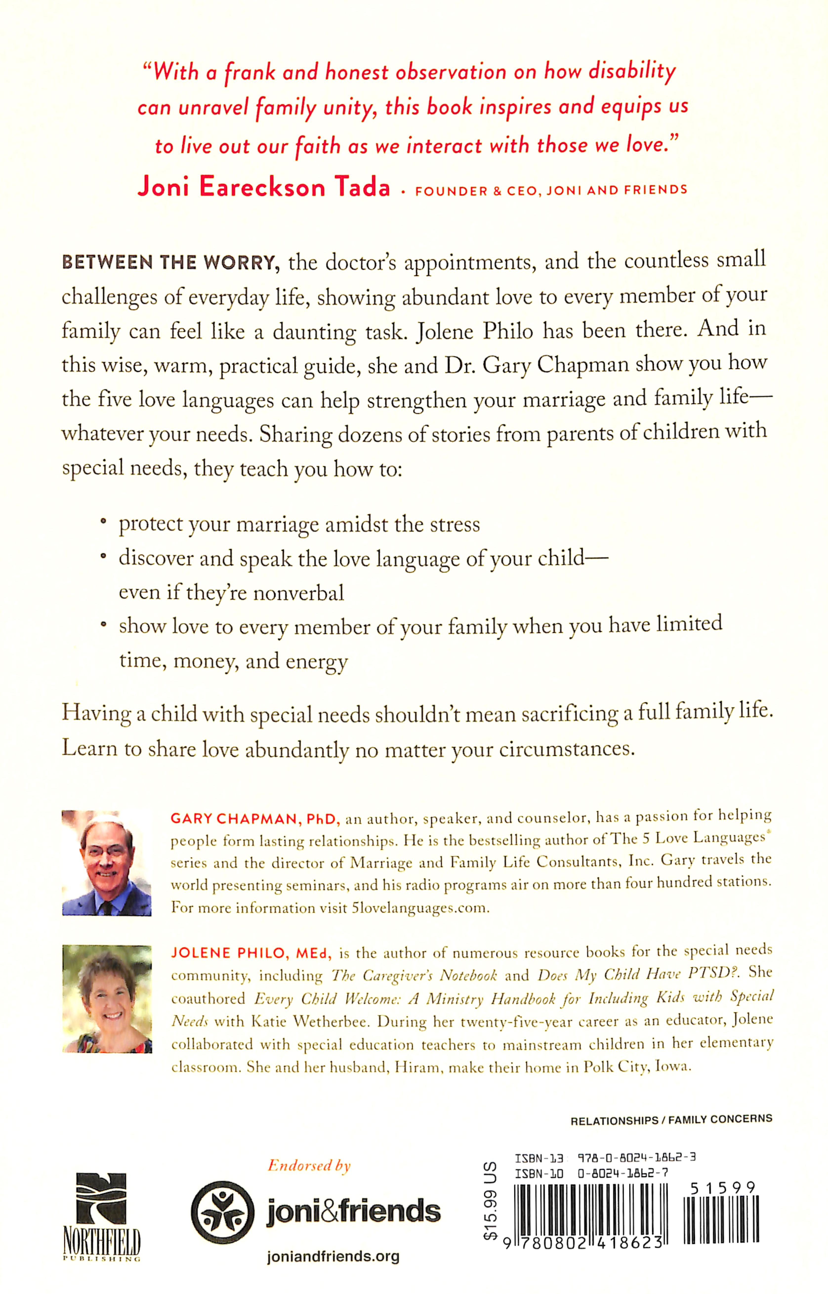 Sharing Love Abundantly in Special Needs Families: The 5 Love Languages For Parents Raising Children With Disabilities