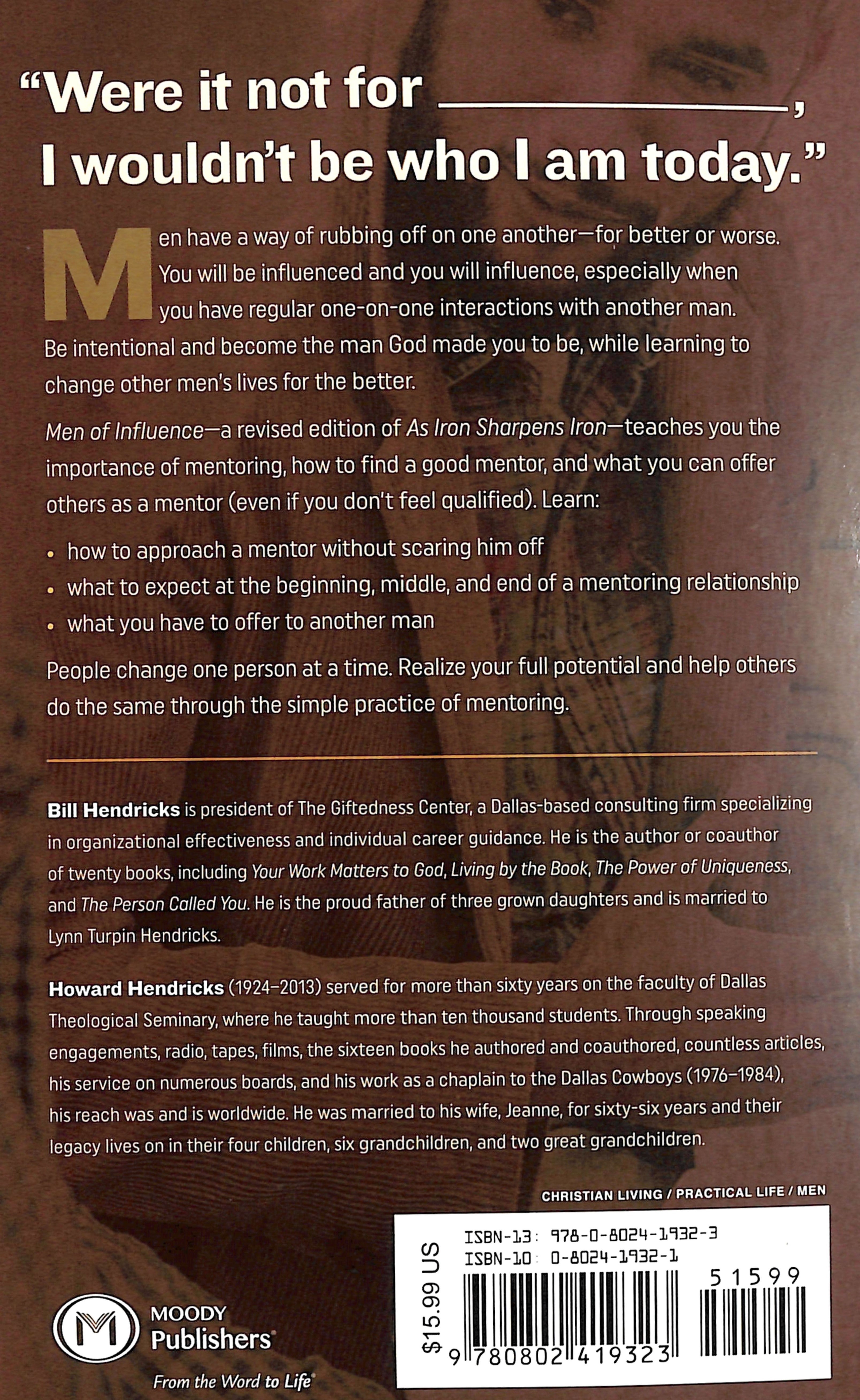 Men of Influence: The Transformational Impact of Godly Mentors