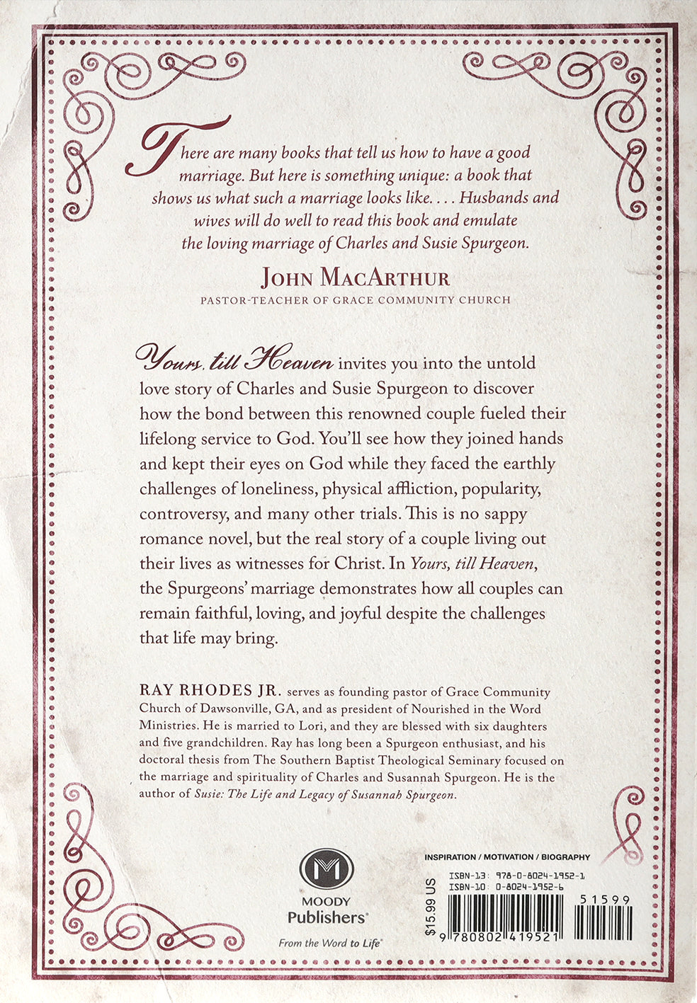 Yours, Till Heaven: The Untold Love Story of Charles and Susie Spurgeon