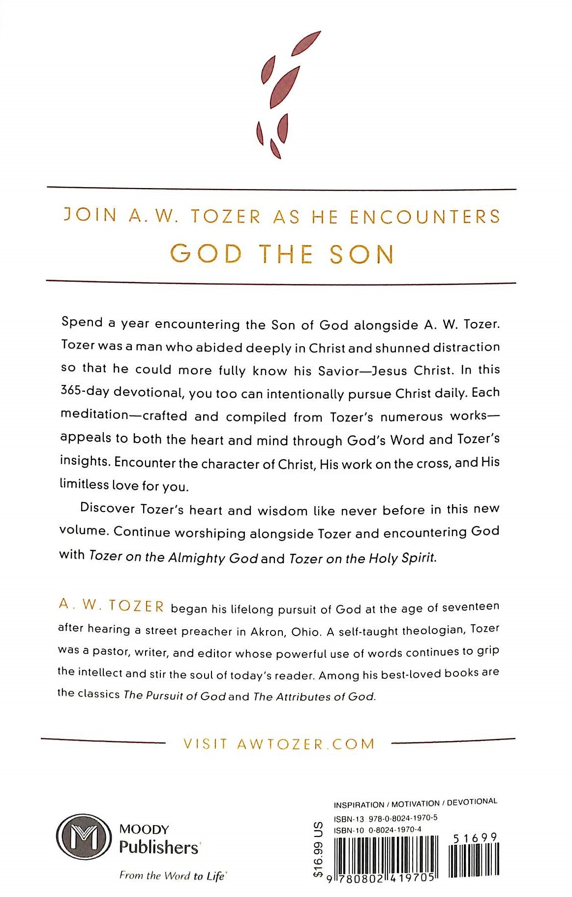 Tozer on the Son of God: A 365-Day Devotional