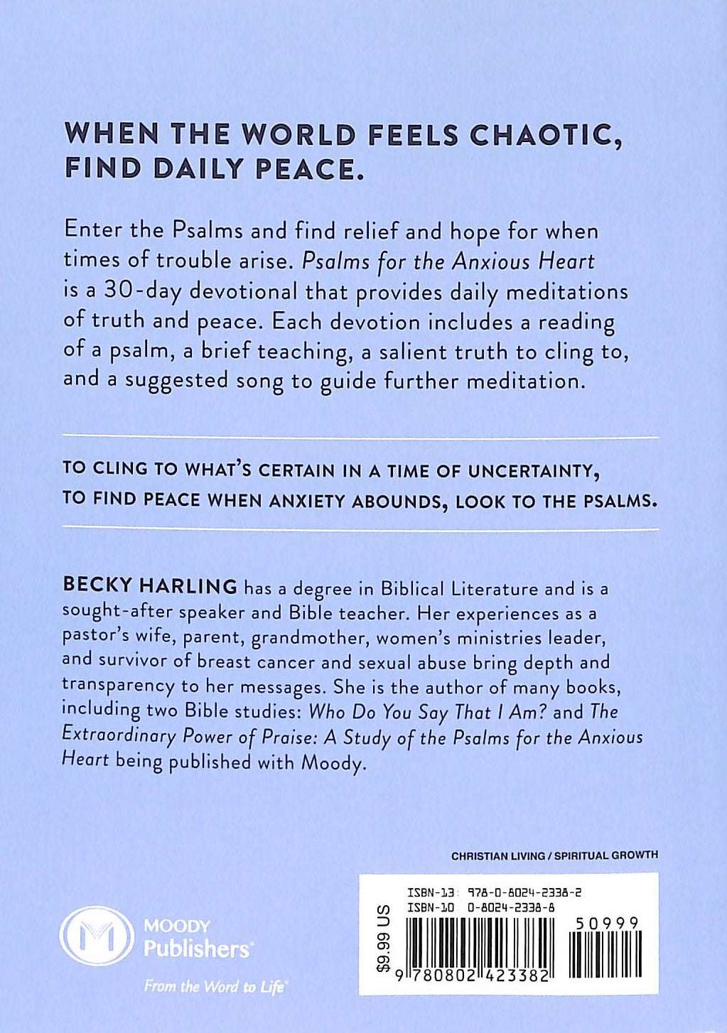 Psalms For the Anxious Heart: A 30-Day Devotional For Uncertain Times