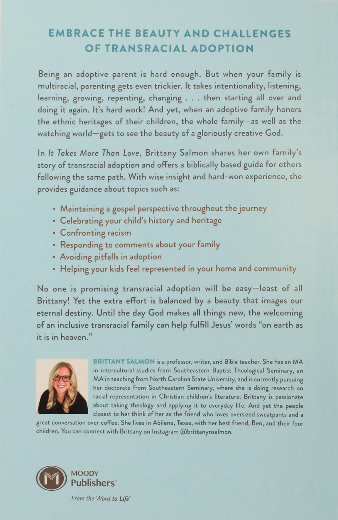 It Takes More Than Love: A Christian Guide to Navigating the Complexities of Cross-Cultural Adoption