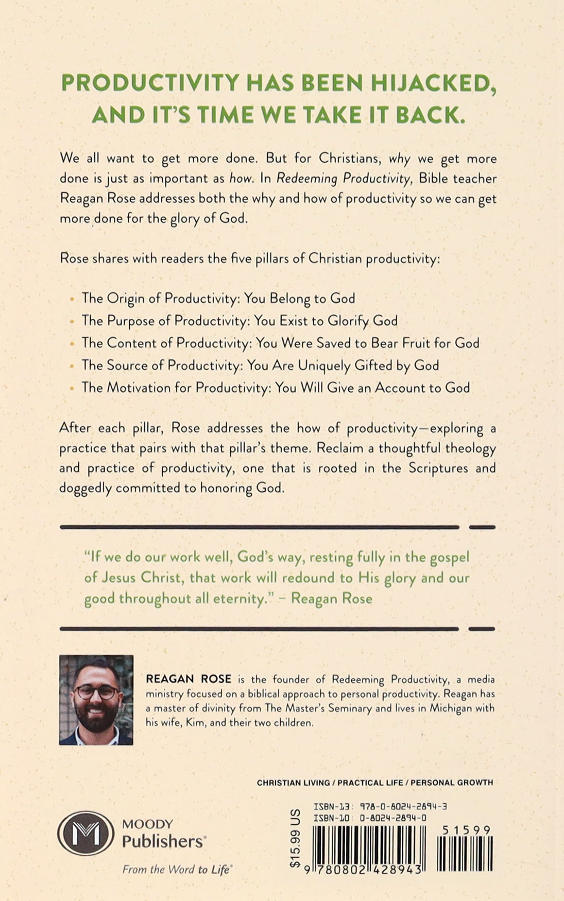 Redeeming Productivity: Getting More Done For the Glory of God