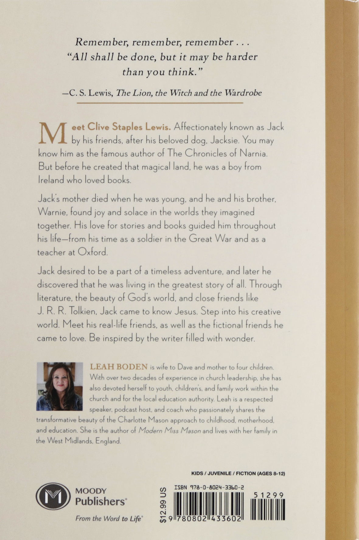 Chronicles of Wonder: The Story-Formed Life of C. S. Lewis (#02 in Tales of Boldness and Faith Series)