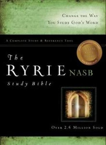 NASB Ryrie Study Bible Black (Red Letter Edition)