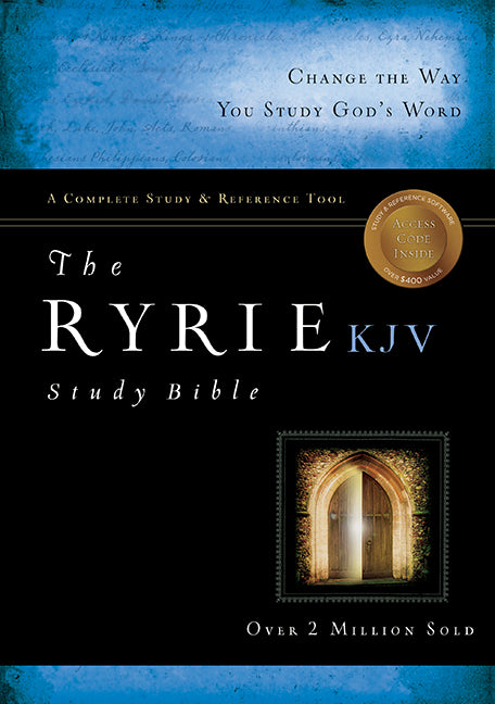 KJV Ryrie Study Bible Black Genuine (Red Letter Edition)