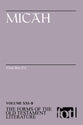 Micah (Forms of the Old Testament Literature) (#21B in Forms Of The Old Testament Literature Series)