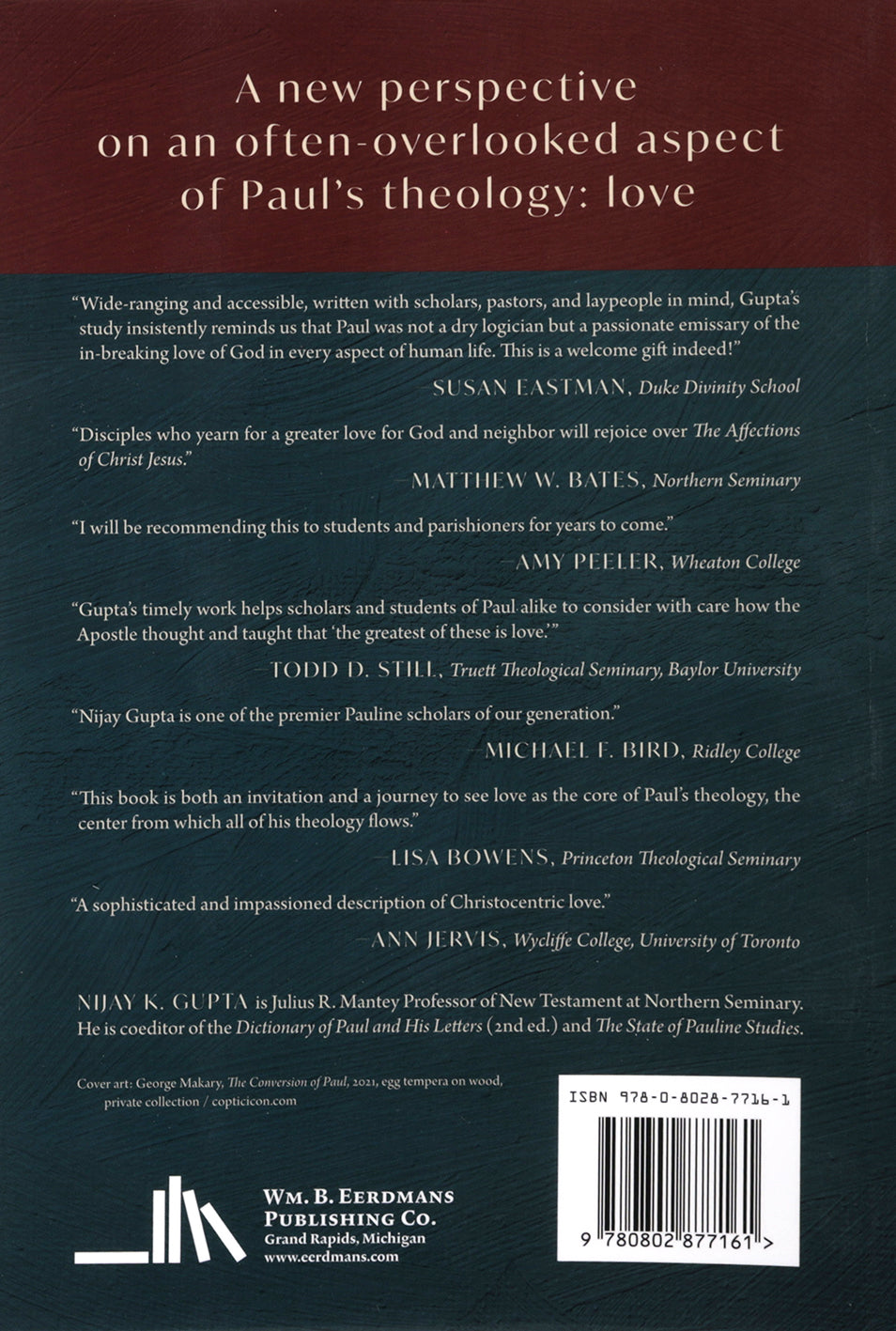 The Affections of Christ Jesus: Love at the Heart of Paul’s Theology