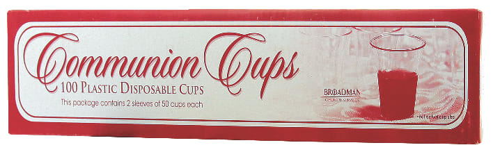 Communion Cups Disposable Recyclable (Box Of 100)
