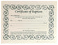 Certificate Baptism: Decorative Border (6 Pack)
