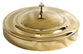 Communion Tray Cover: Brass