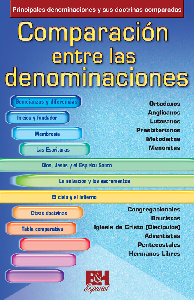 Tract Comparacin Entre Las Denominaciones: Principales Denominaciones Y Sus Doctrinas Comparadas (Spanish)