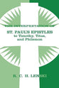 Interpretation of St.Paul's Epistles to Timothy, Titus, and Philemon