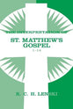 Interpretation of St.Matthew's Gospel: 1-14 (Vol #01)