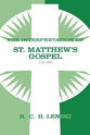 Interpretation of St.Matthew's Gospel: 15-28 (Vol #02)