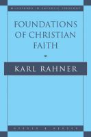 Foundations of Christian Faith
