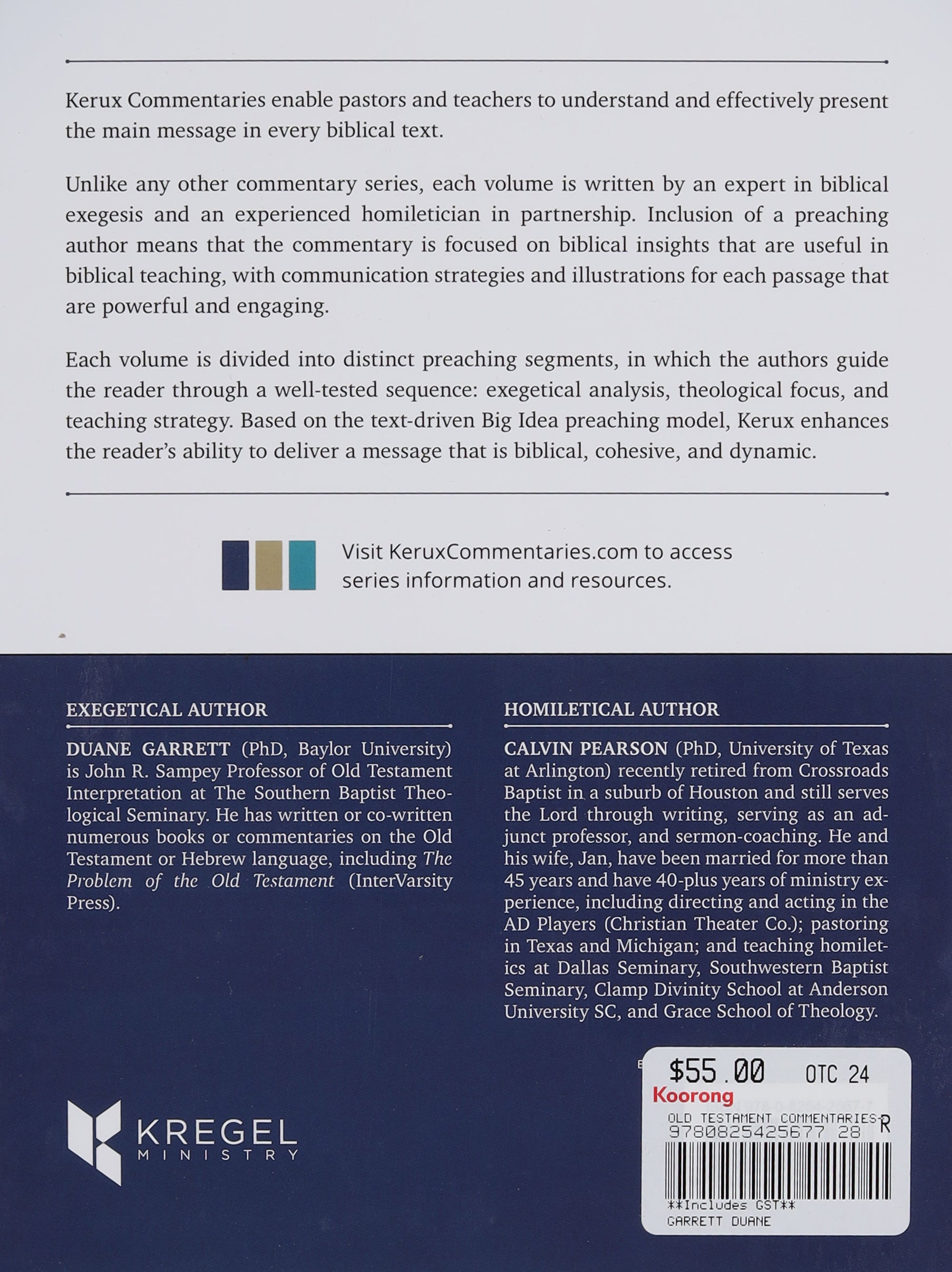 Jeremiah and Lamentations: A Commentary For Biblical Preaching and Teaching (Kerux Commentary Series)
