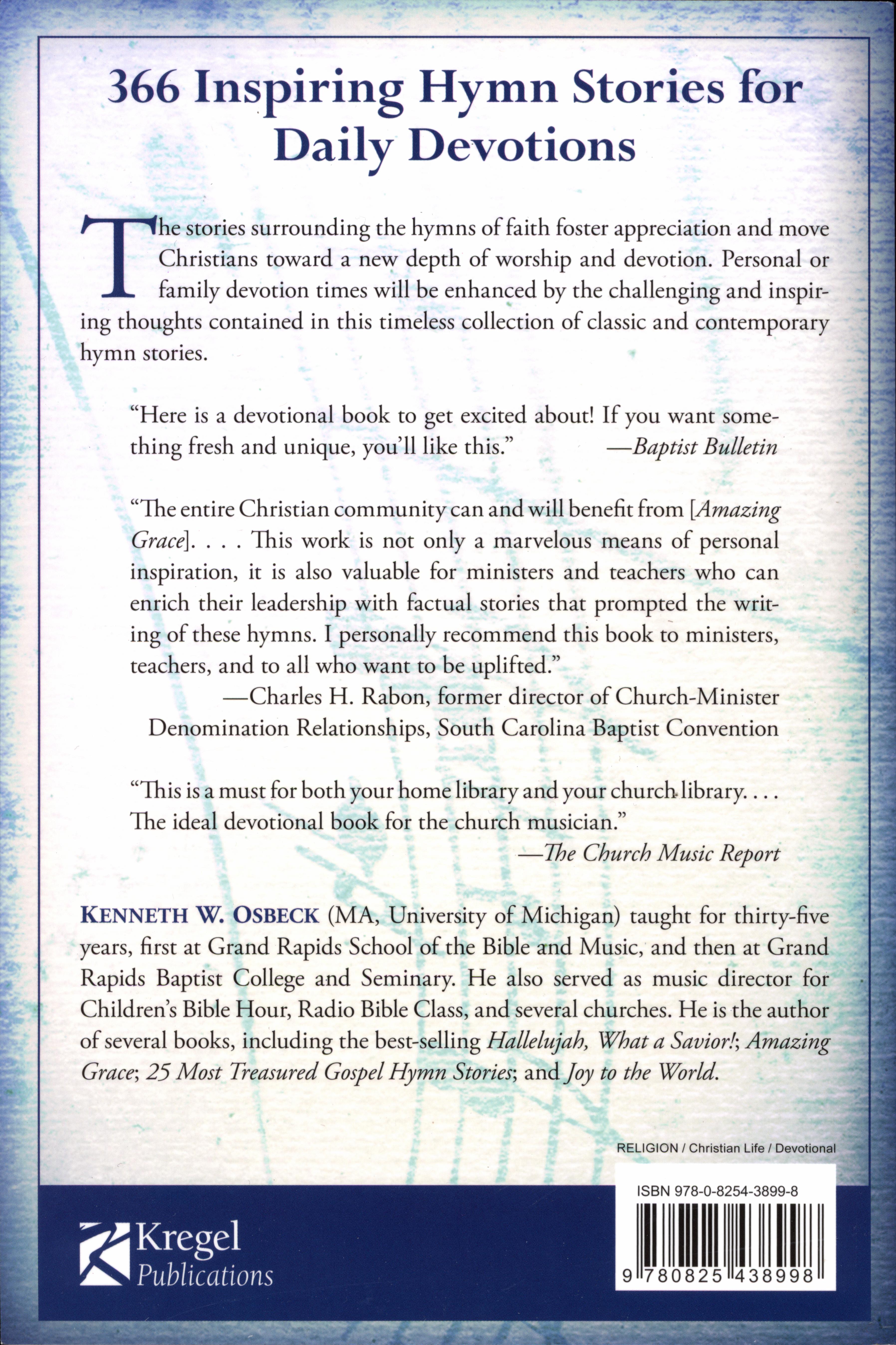 Amazing Grace: 366 Hymn Stories New Cover