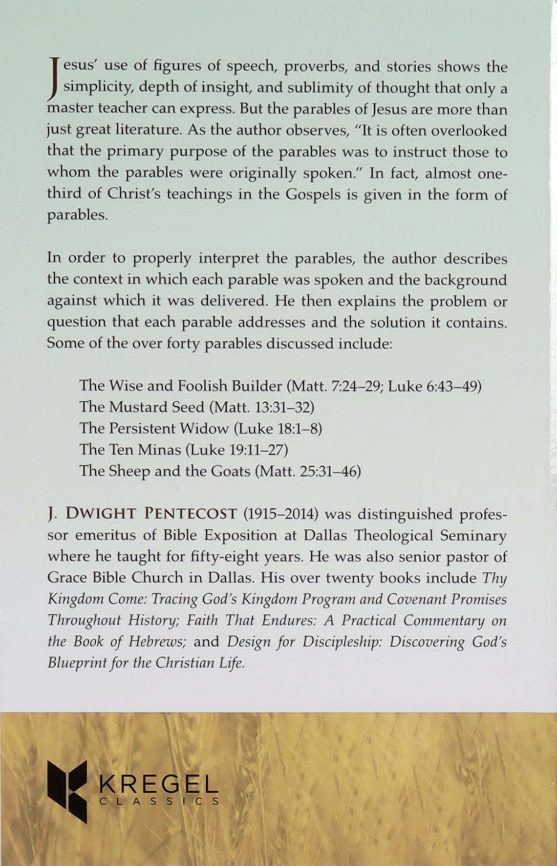The Parables of Jesus: Lessons in Life From the Master Teacher