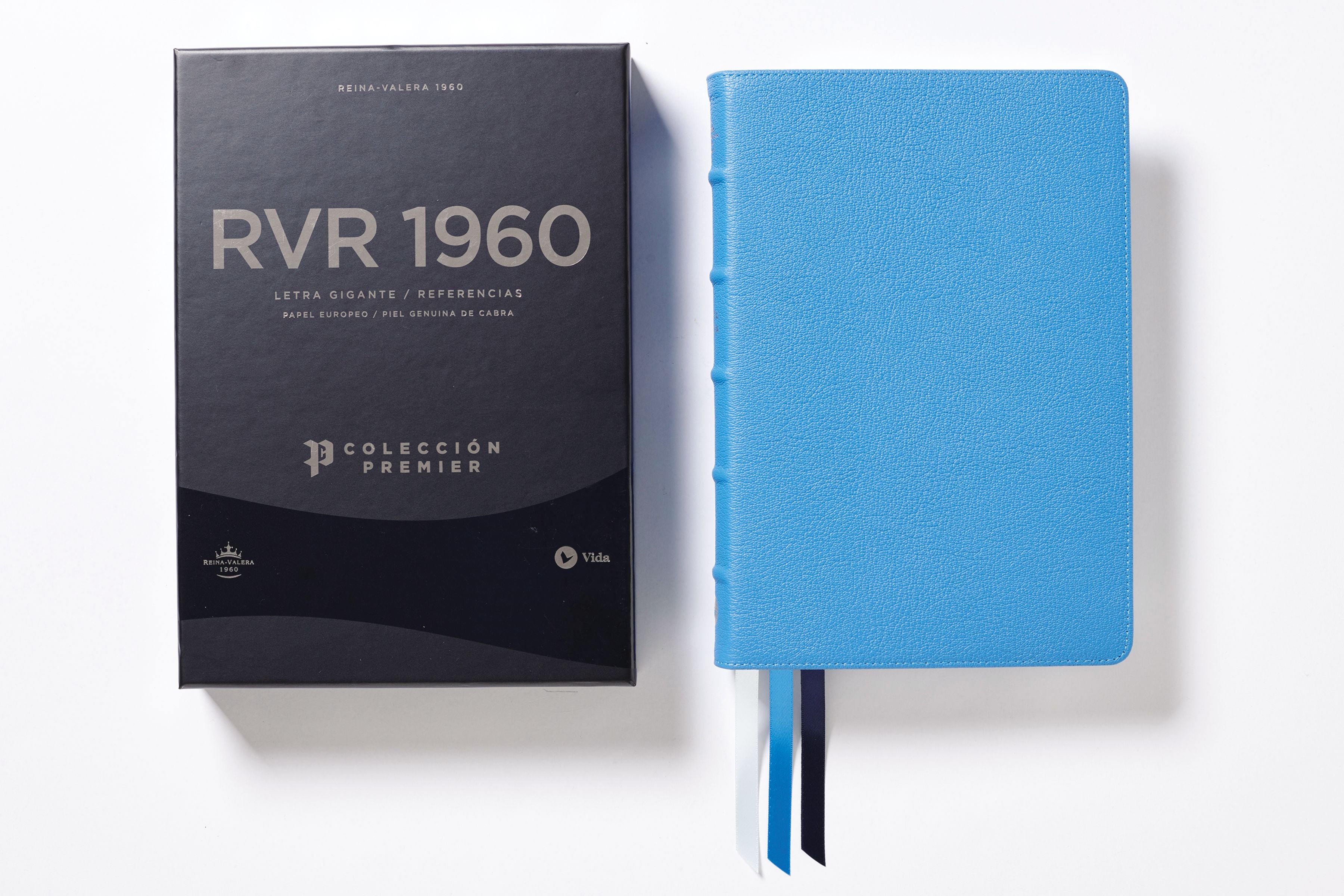 RVR 1960 Reina Valera 1960 Biblia Letra Gigante, Coleccin Premier, Azul, Interior a Dos Colores (Red Letter Edition) (Ultrathin Giant Print Bible)