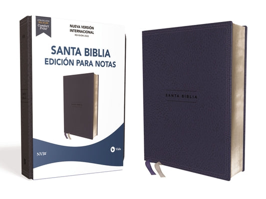 Nvi Santa Biblia Edicion Para Notas Azul Marino (Red Letter Edition)