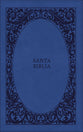 Biblia Reina-Valera 1960, Tierra Santa, Ultrafina Letra Grande, Leathersoft, Azul, Con Cierre (Red Letter Edition)