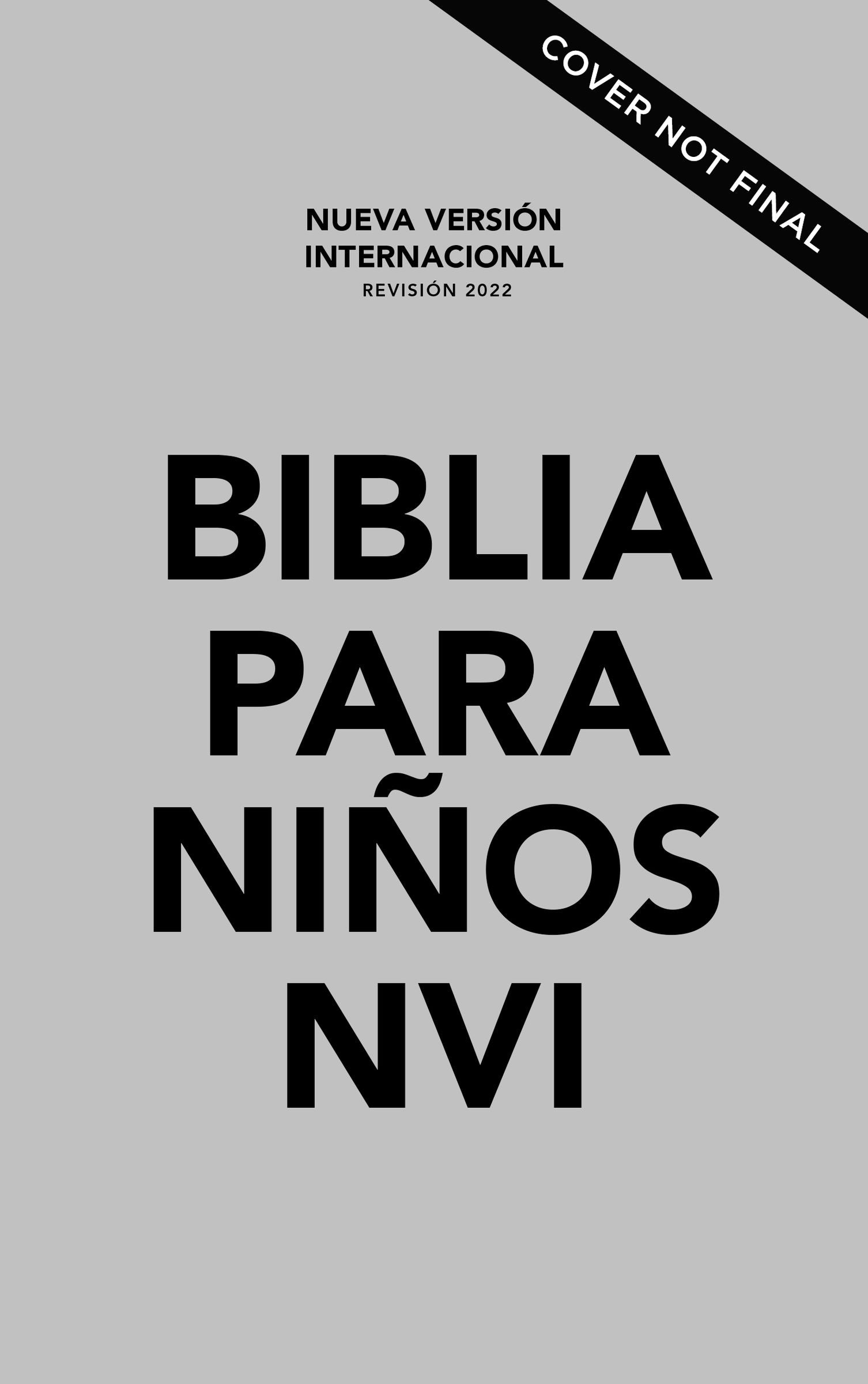 Nvi Biblia Para Ninos Texto Revisado 2022 Gris