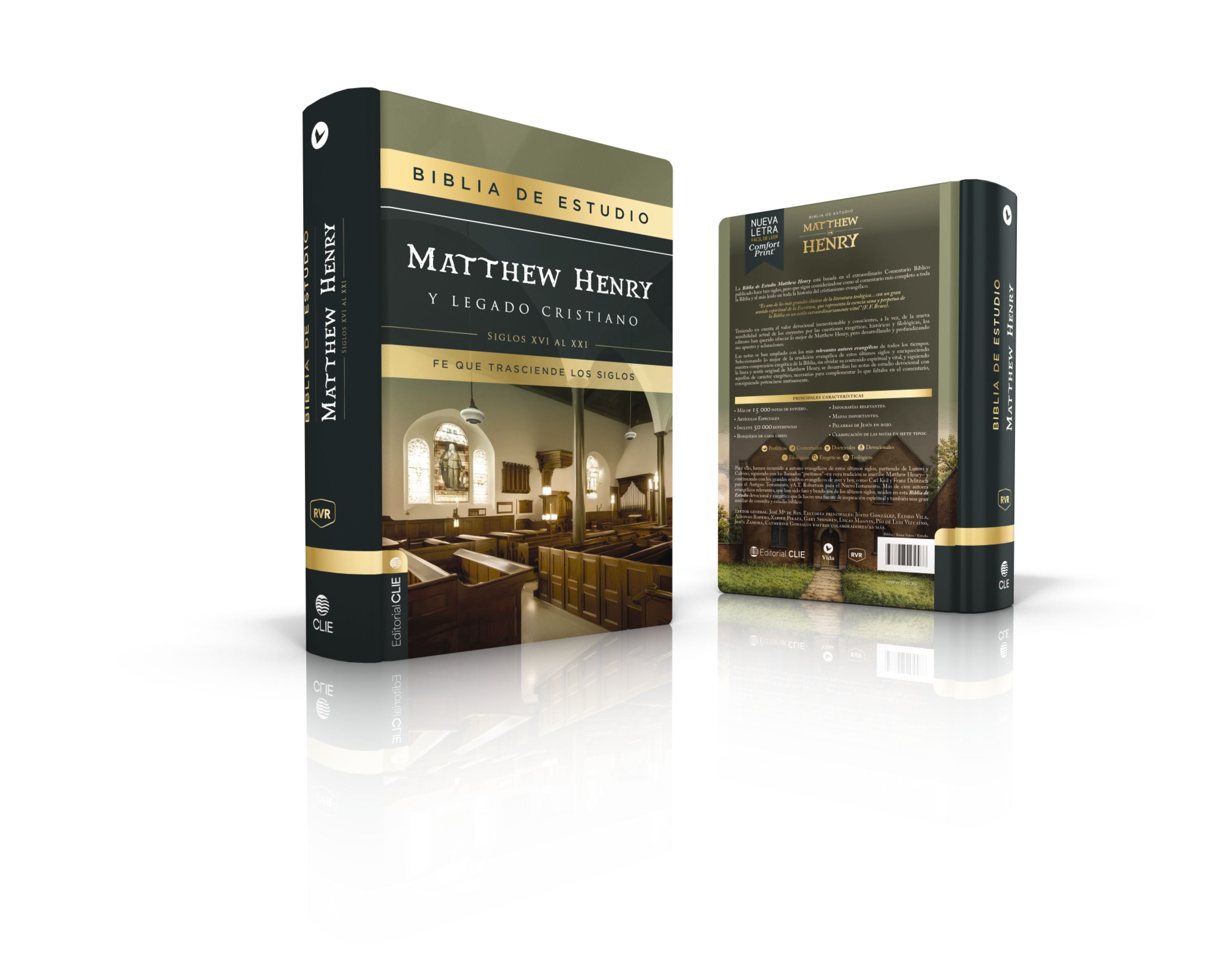 RVR Biblia de estudio Matthew Henry y Legado Cristiano, con Índice (Red Letter, Spanish Edition)