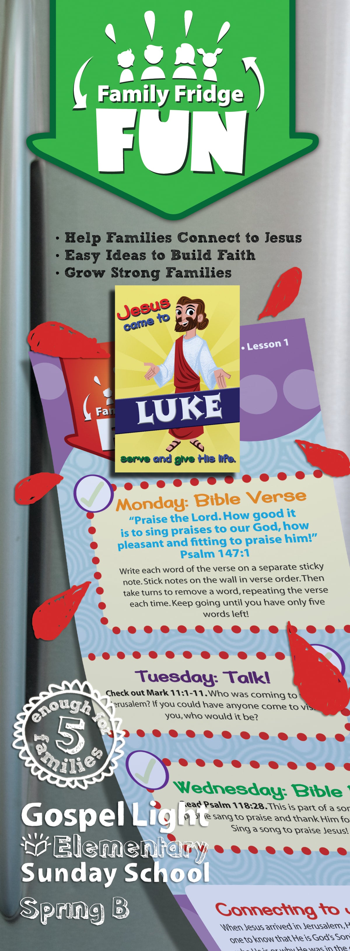 Spring B 2021 Grades 1-4 Family Fridge Fun (Pack) (Gospel Light Living Word Series)