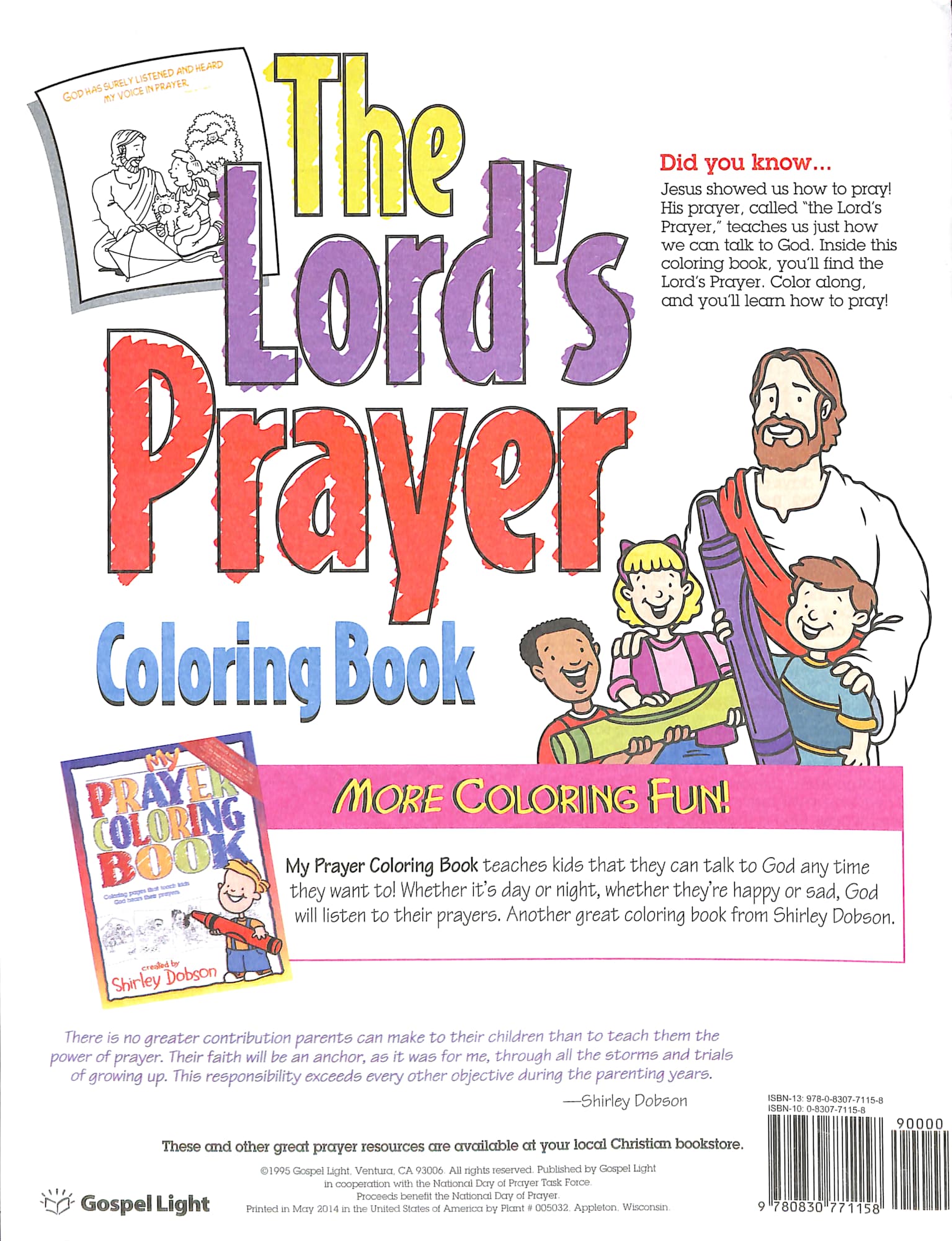 The Colouring Book: Lord's Prayer (Shirley Dobson Colouring Books Series)