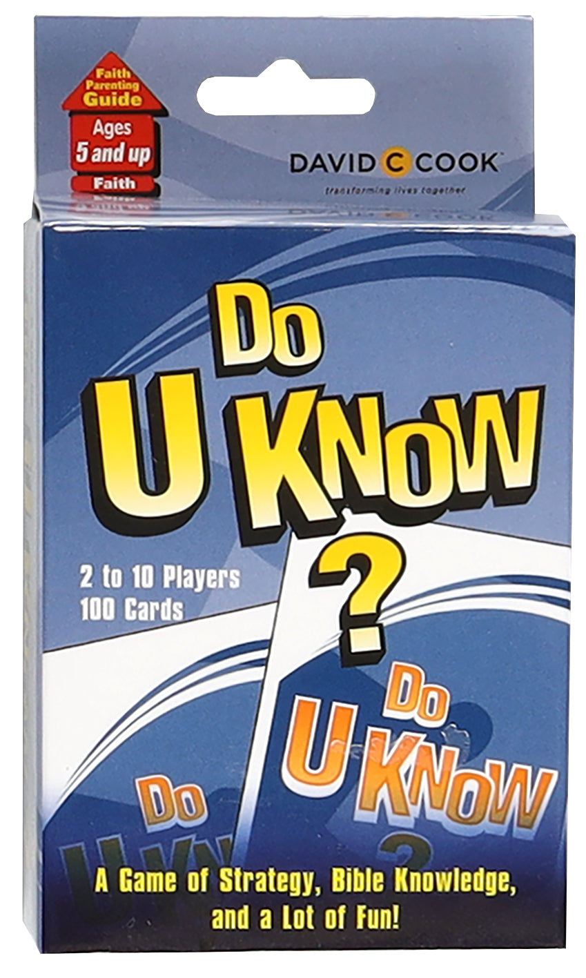 Do U Know? Card Game: A Game of Strategy, Bible Knowledge and a Little Bit of Luck!